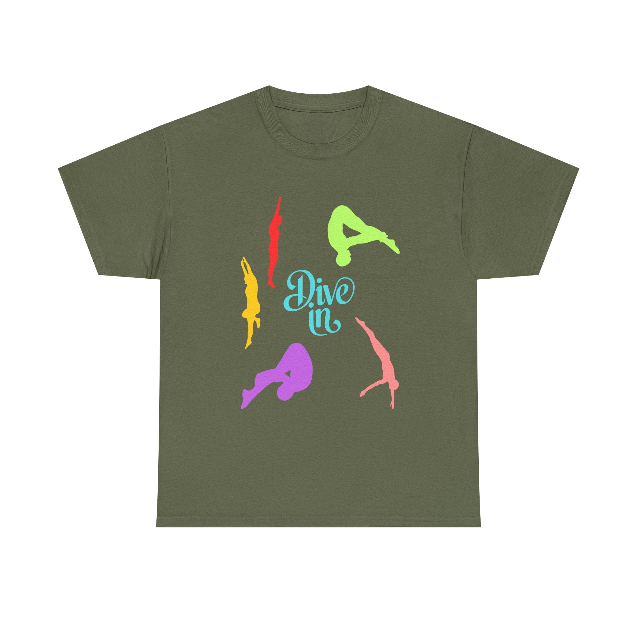Colorful Dive In Unisex Heavy Cotton Tee