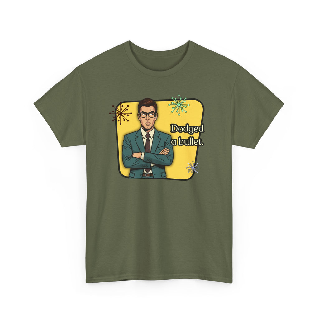 Dodged A Bullet Retro T‑Shirt — Vintage Style Graphic Tee