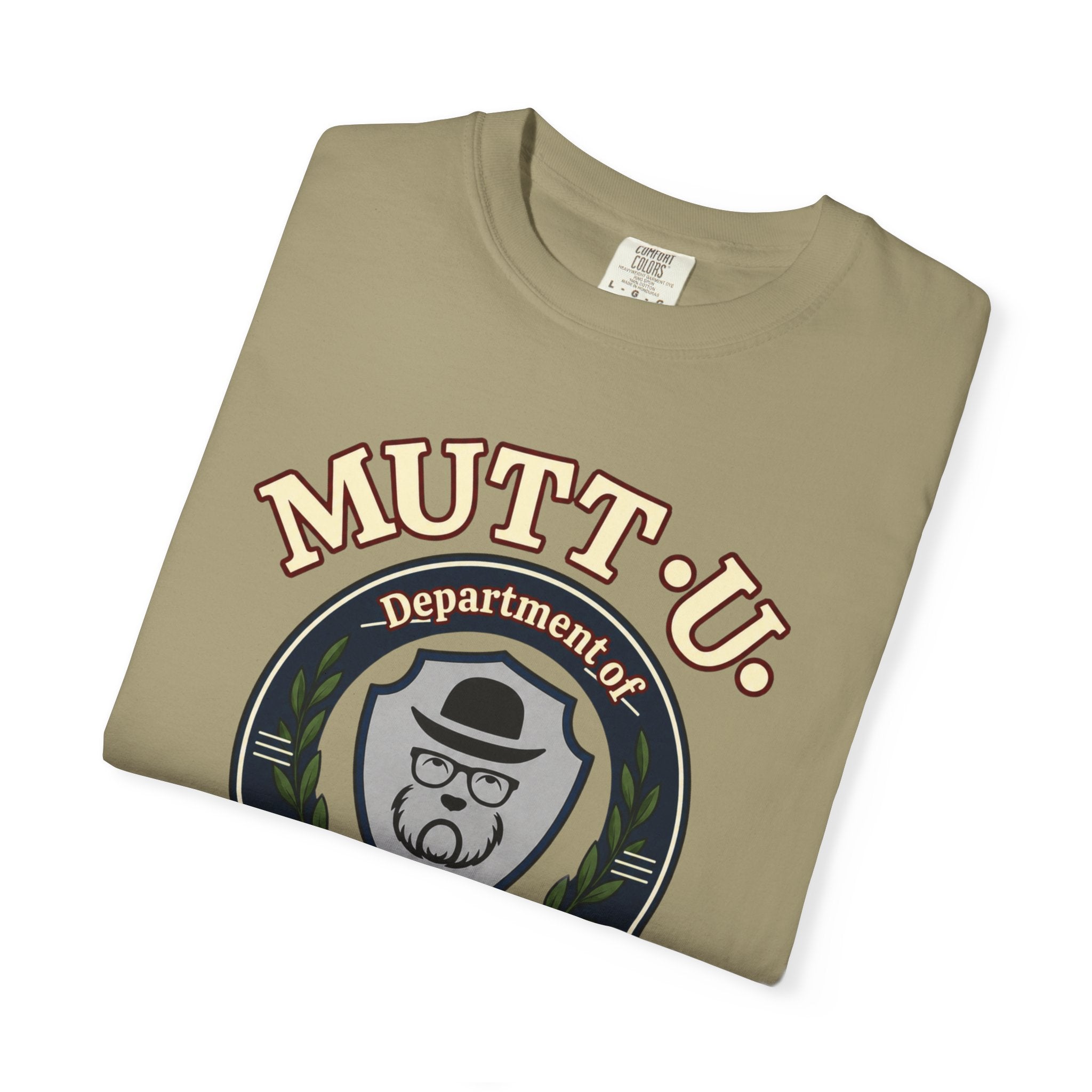 Mutt-U School Campus T-Shirt — Curated and Refined Mutt Logo Graphic Tee