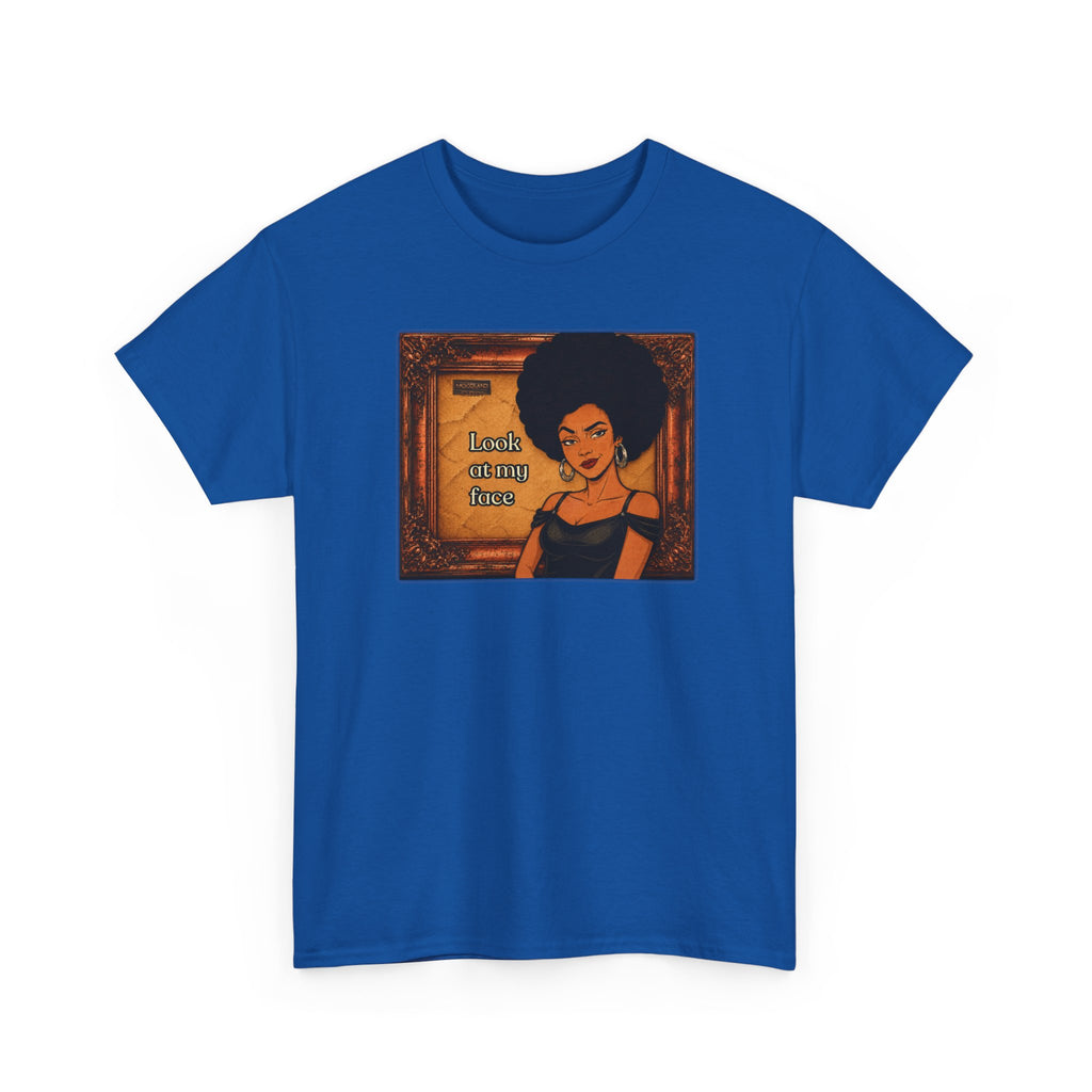 Look at My Face Retro T-Shirt — Vintage Style Sheila Mood Graphic Tee