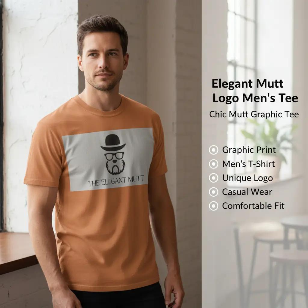 The Elegant Mutt Retro T‑Shirt — Vintage Style Mutt Logo Graphic Tee