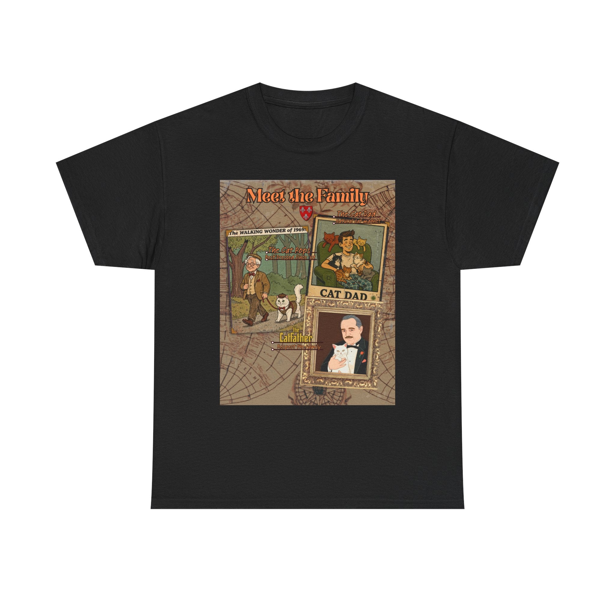 Cat Pops Retro T-Shirt – Vintage Style Cad Dad Graphic Tee