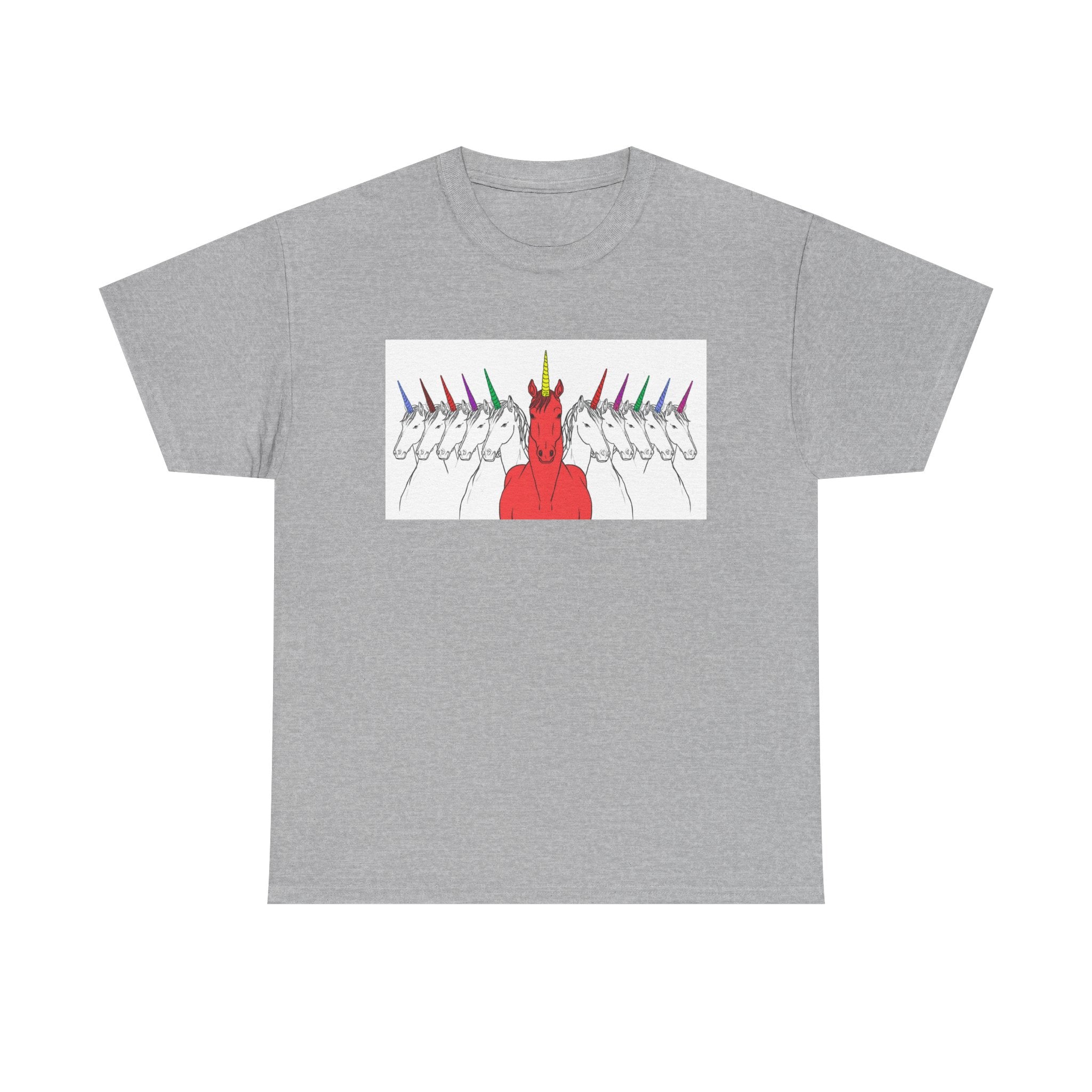 Magical Unicorn Parade Unisex Heavy Cotton Tee