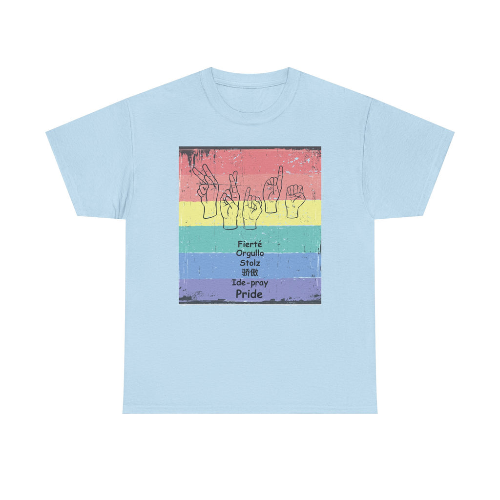 Pride Language - Rainbow Graphic Tee
