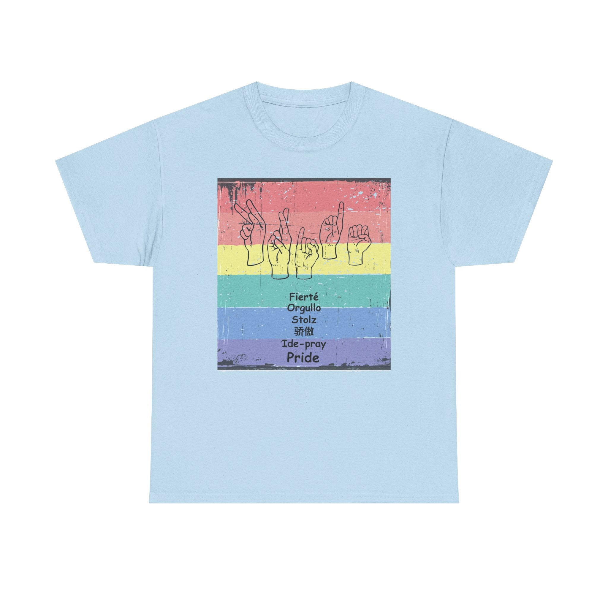Pride Language - Rainbow Graphic Tee