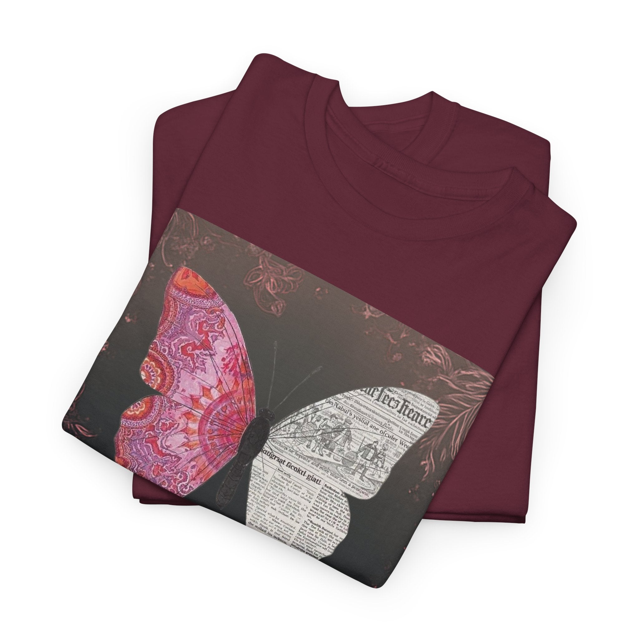 Be Uniquely You Butterfly Tee - Unisex Heavy Cotton T-Shirt