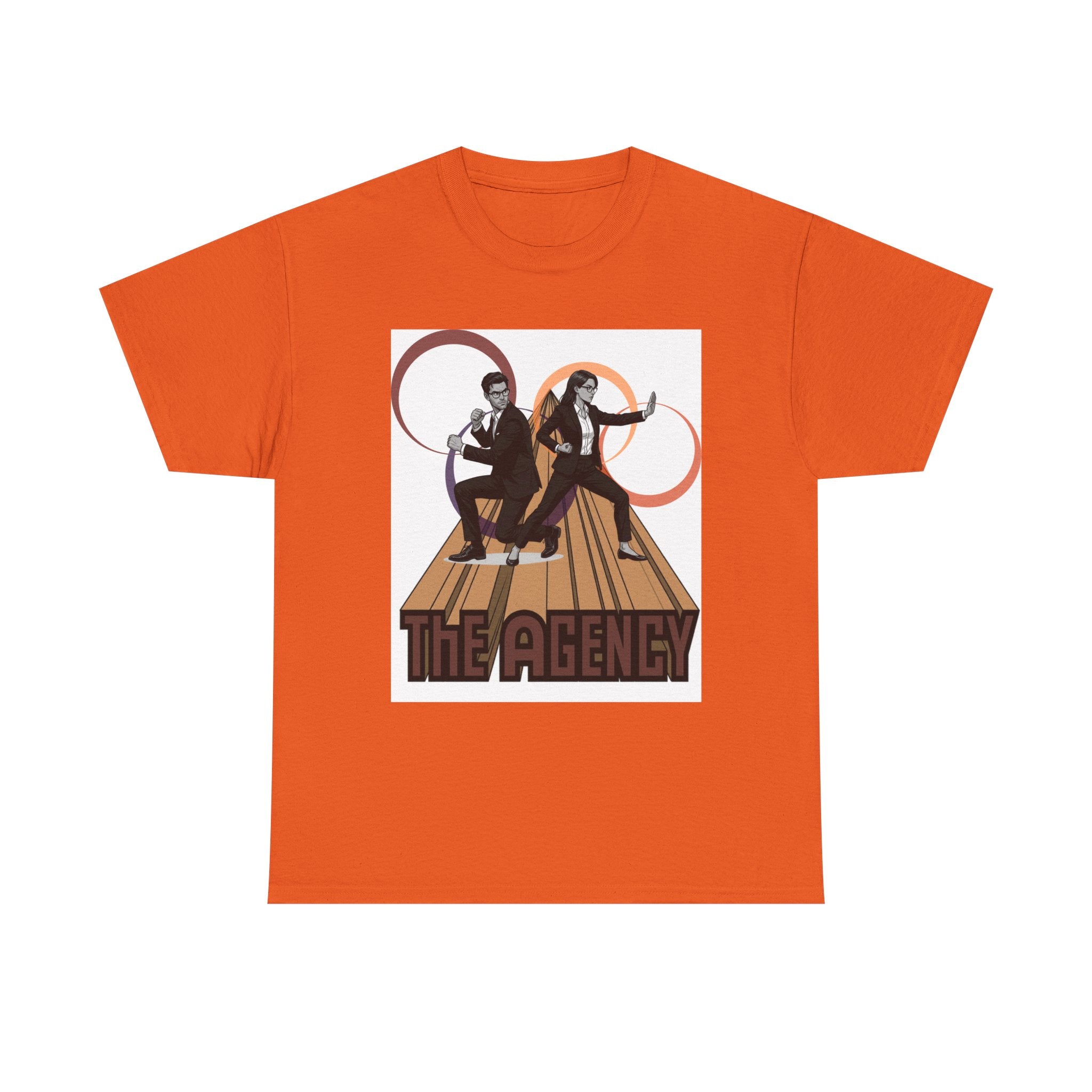 The Agency Graphic Tee — Retro Duo Vintage Poster Design
