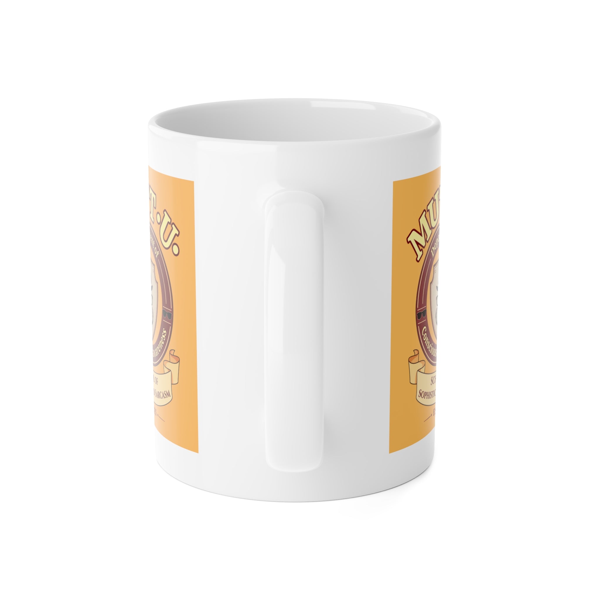 Mutt-U Conscious Unawareness Ceramic Mug —  Campus Coffee Cup (11oz)