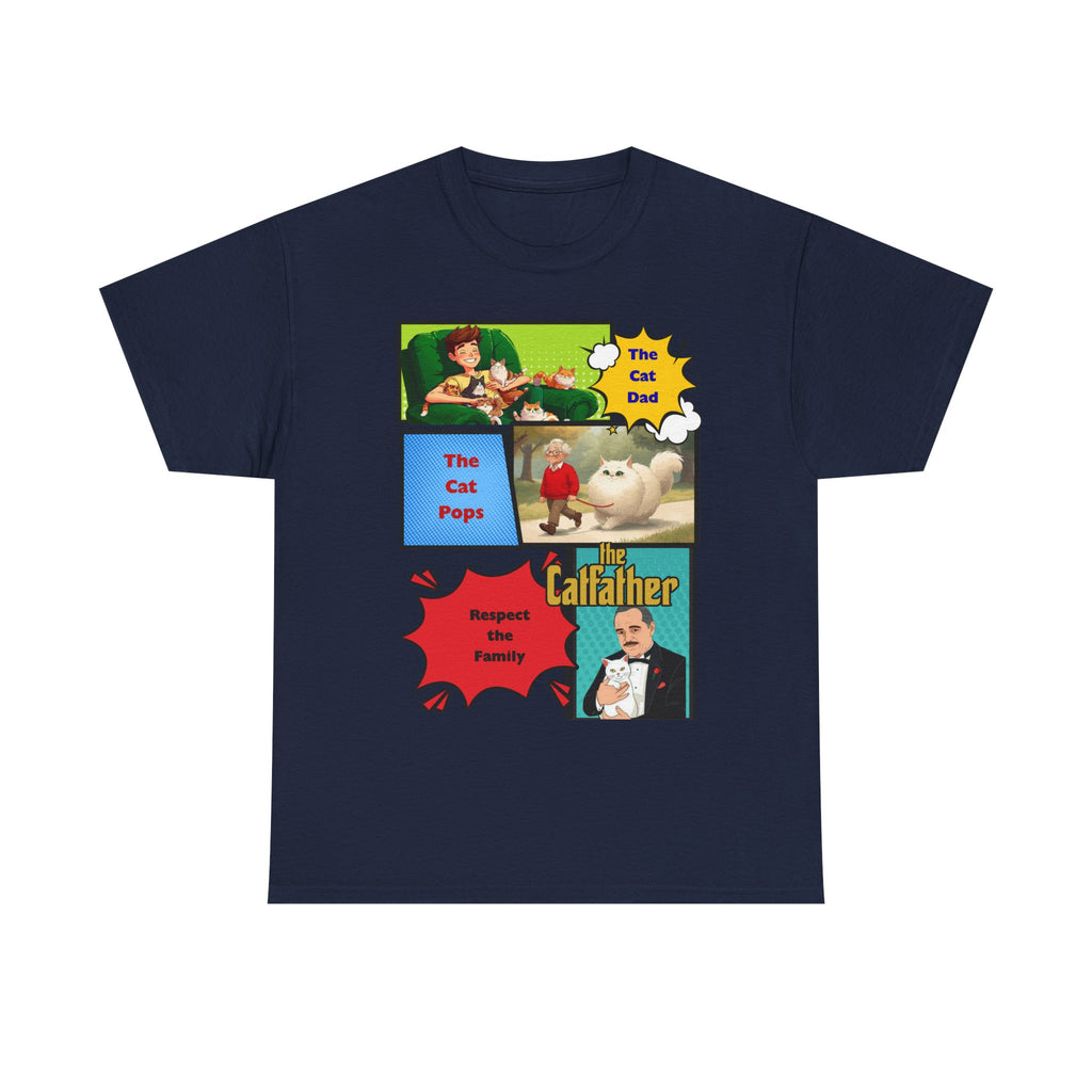 Cat Dad Types - Cat Pops, Catfather Graphic Tee