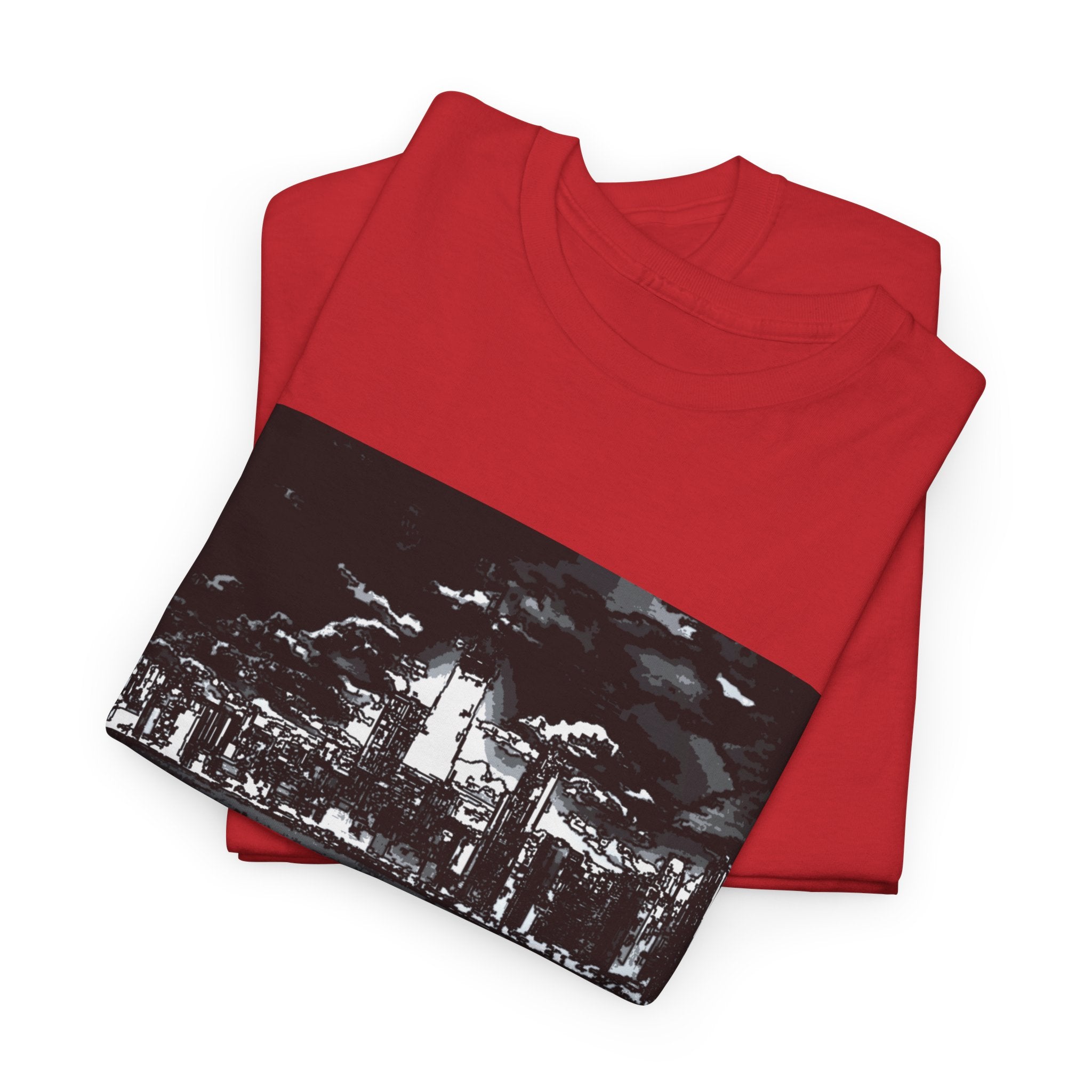 Chi-Town Skyline Tee — Chicago Night Cityscape T-Shirt