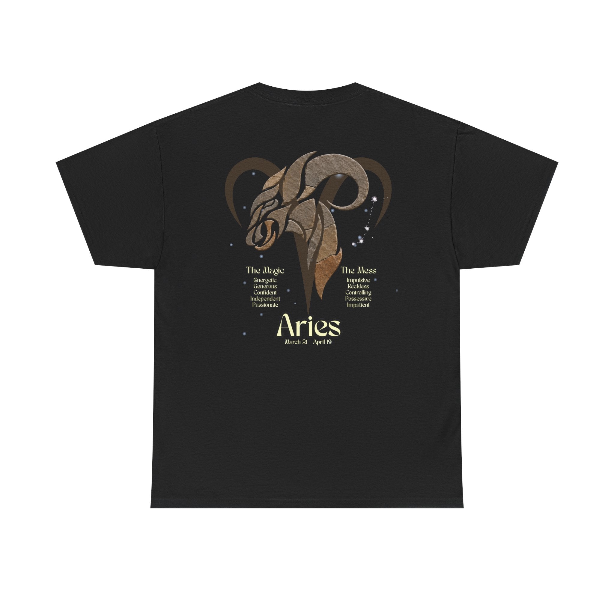 The Zodiac Society Astrology T‑Shirt — Aries Graphic Tee