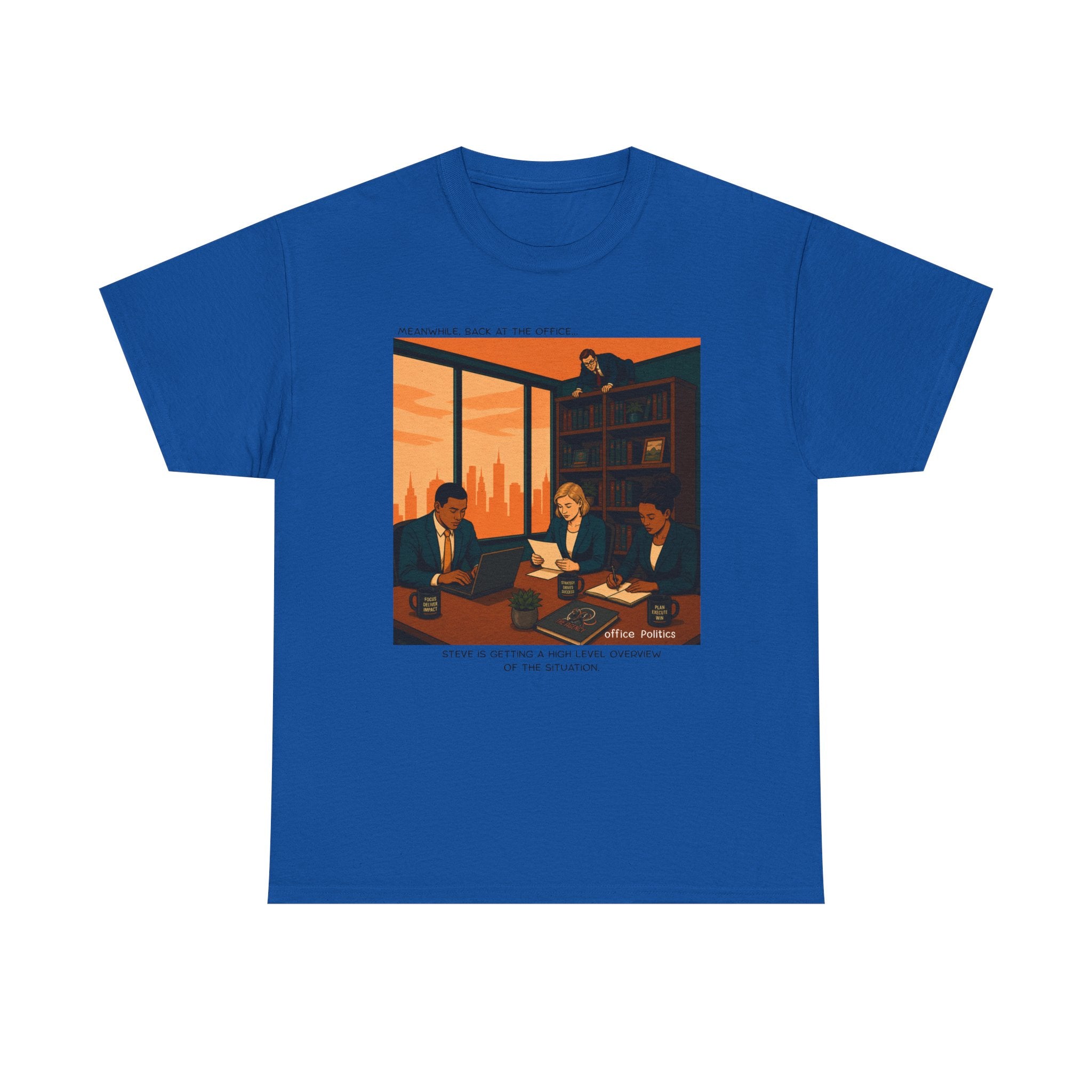 office Politics Retro T-Shirt — Steve's Overview Vintage Style Graphic Tee