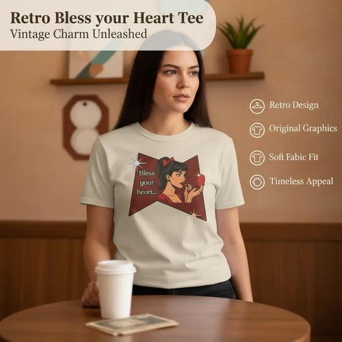 Bless Your Heart Retro Tee — Roxy -  Vintage Style Orig Graphic Tee