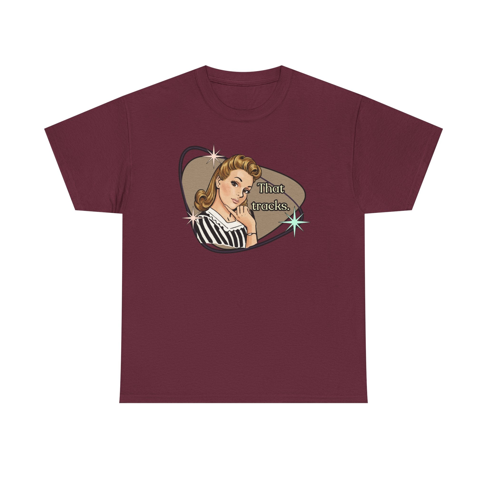 That Tracks Retro T-Shirt  —  Vintage Style Graphic Tee