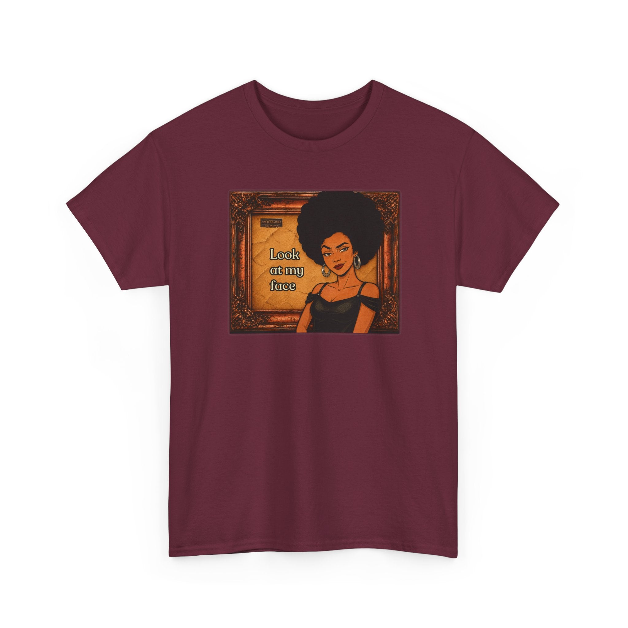Look at My Face Retro T-Shirt — Vintage Style Sheila Mood Graphic Tee