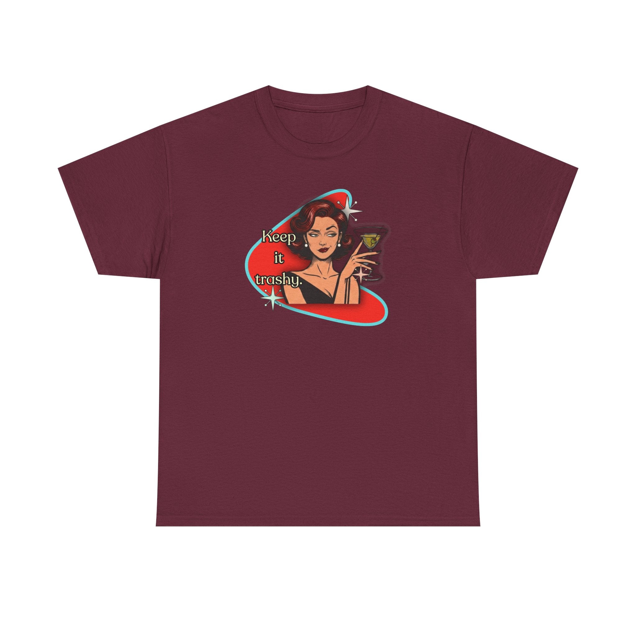 Keep it Trashy Retro Tee – Vintage Style Graphic Tee