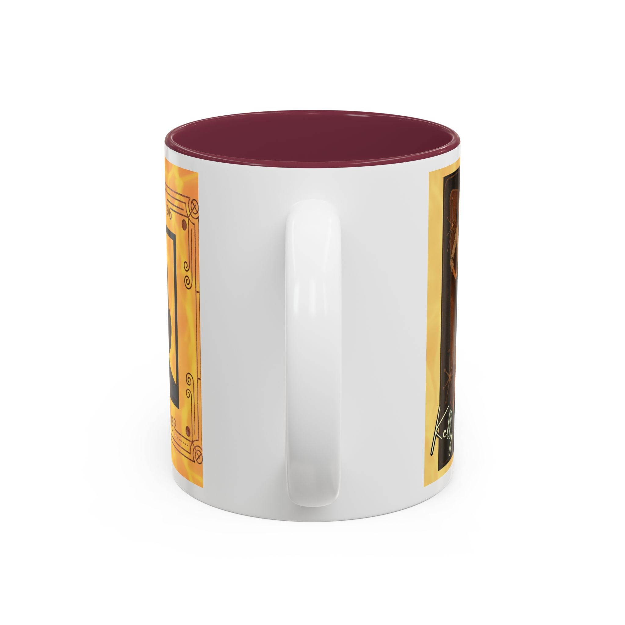 Kelly Accent Mug – Two-Tone Coffee Cup (11oz)