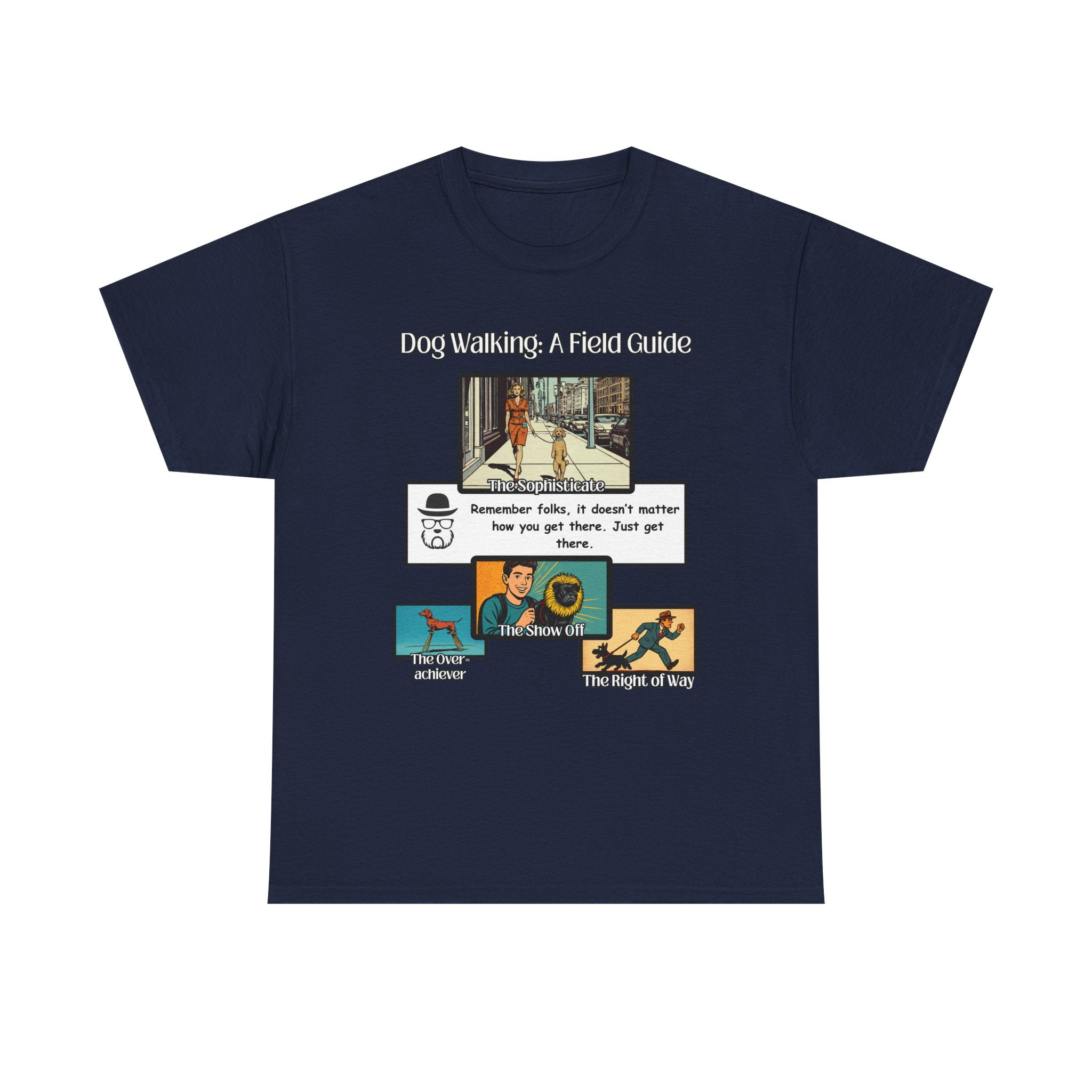 Dog Walking Guide — "Dog Walking: A Field Guide" Illustrated Graphic Tee