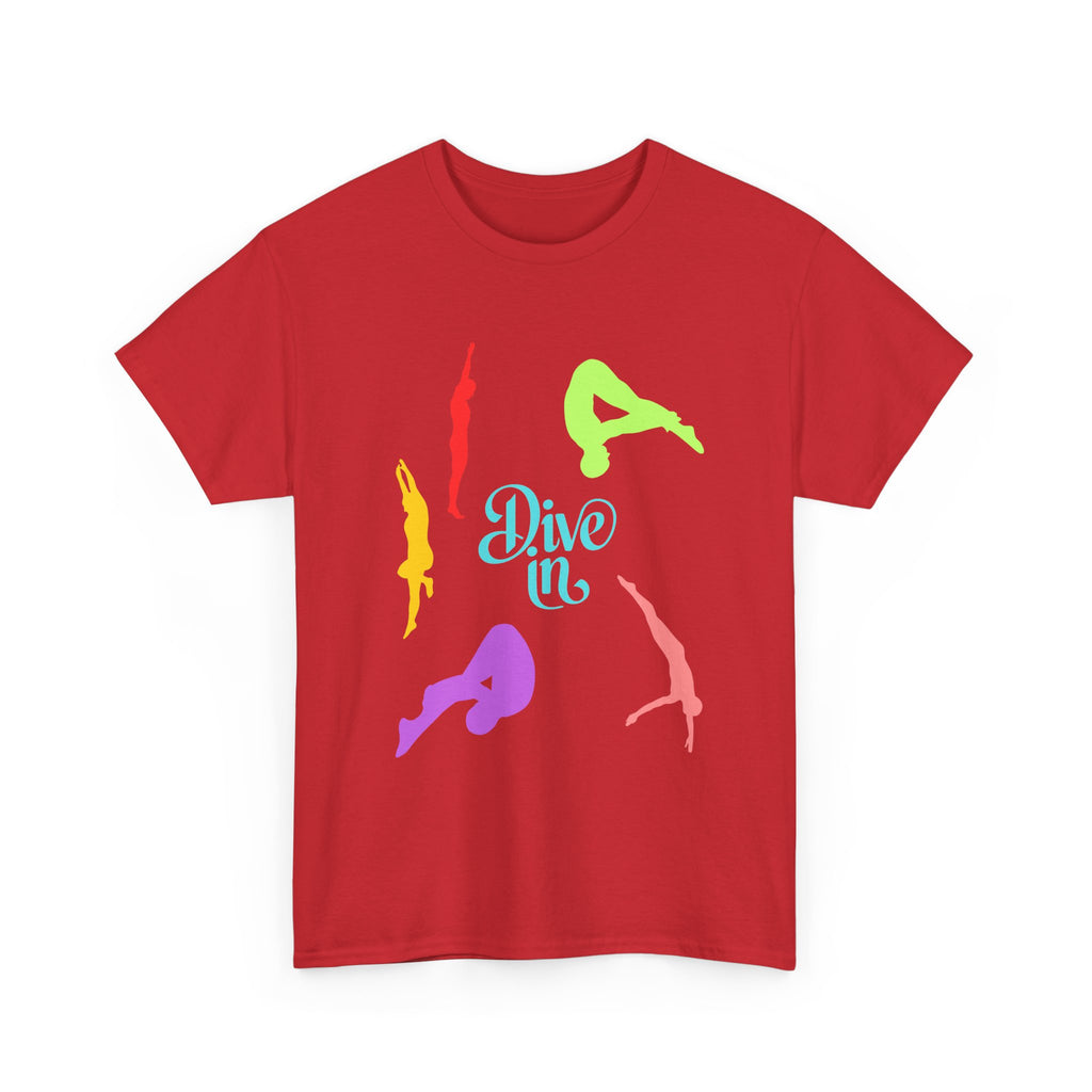 Colorful Dive In Unisex Heavy Cotton Tee