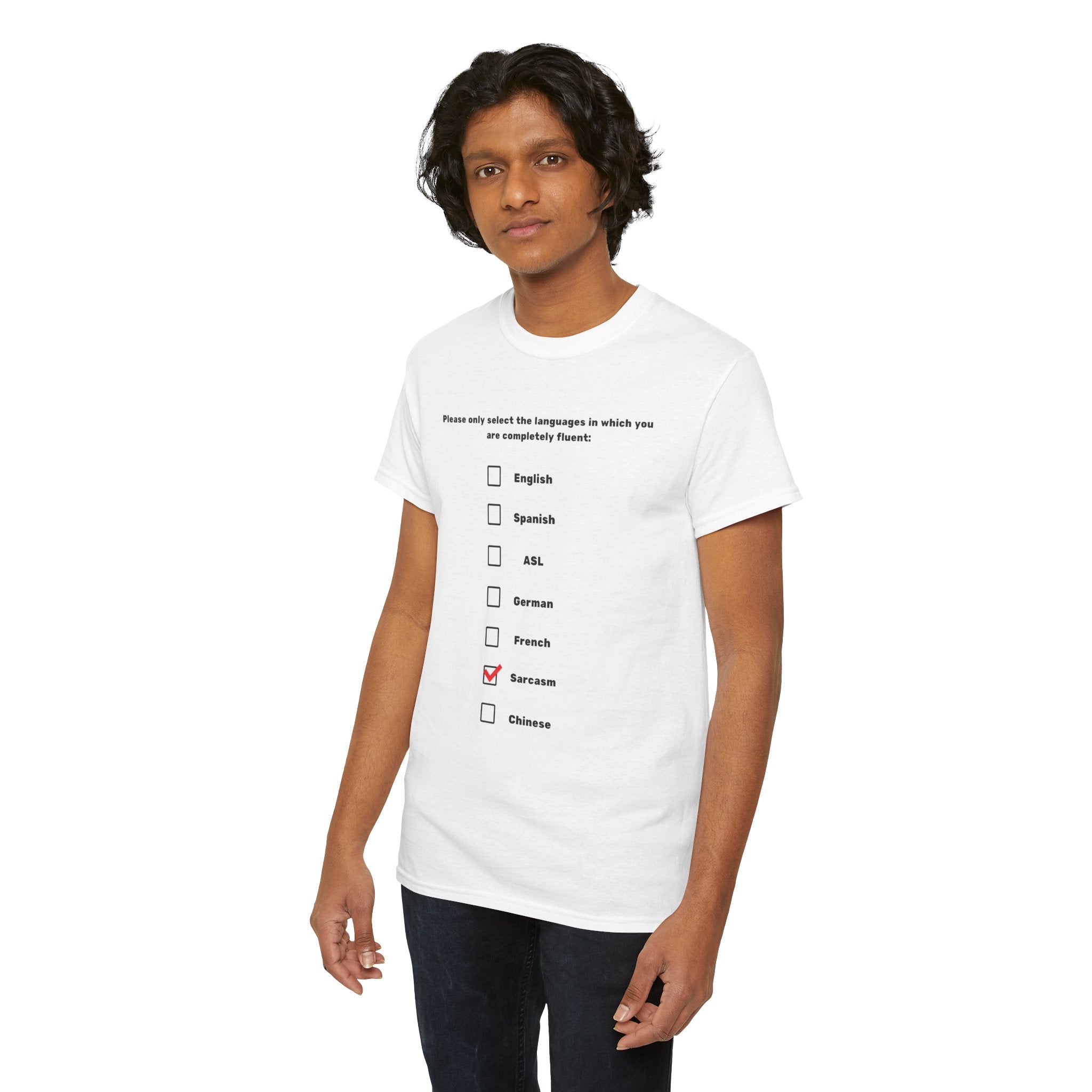 Language Checkbox Graphic Tee - Sarcasm