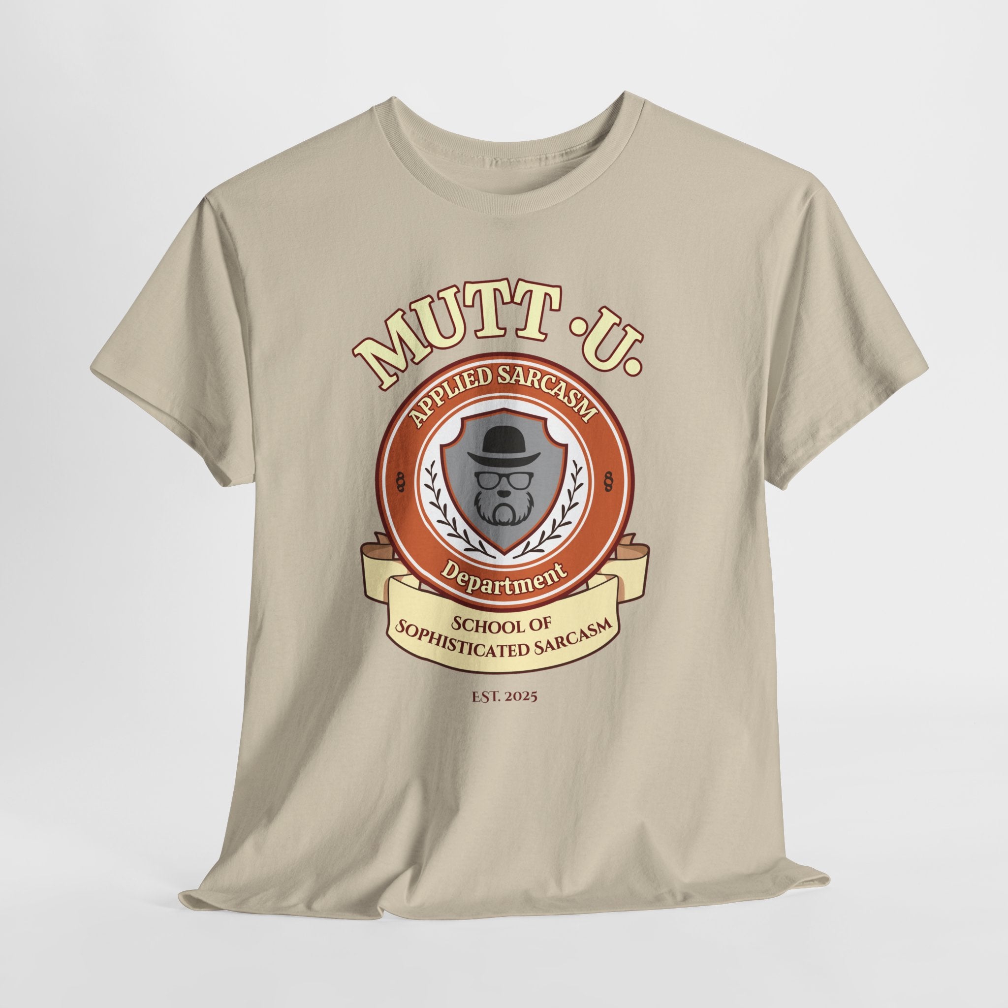 Mutt U Campus T-Shirt  —  School of Sophisticated Sarcasm Mutt Logo Graphic Tee