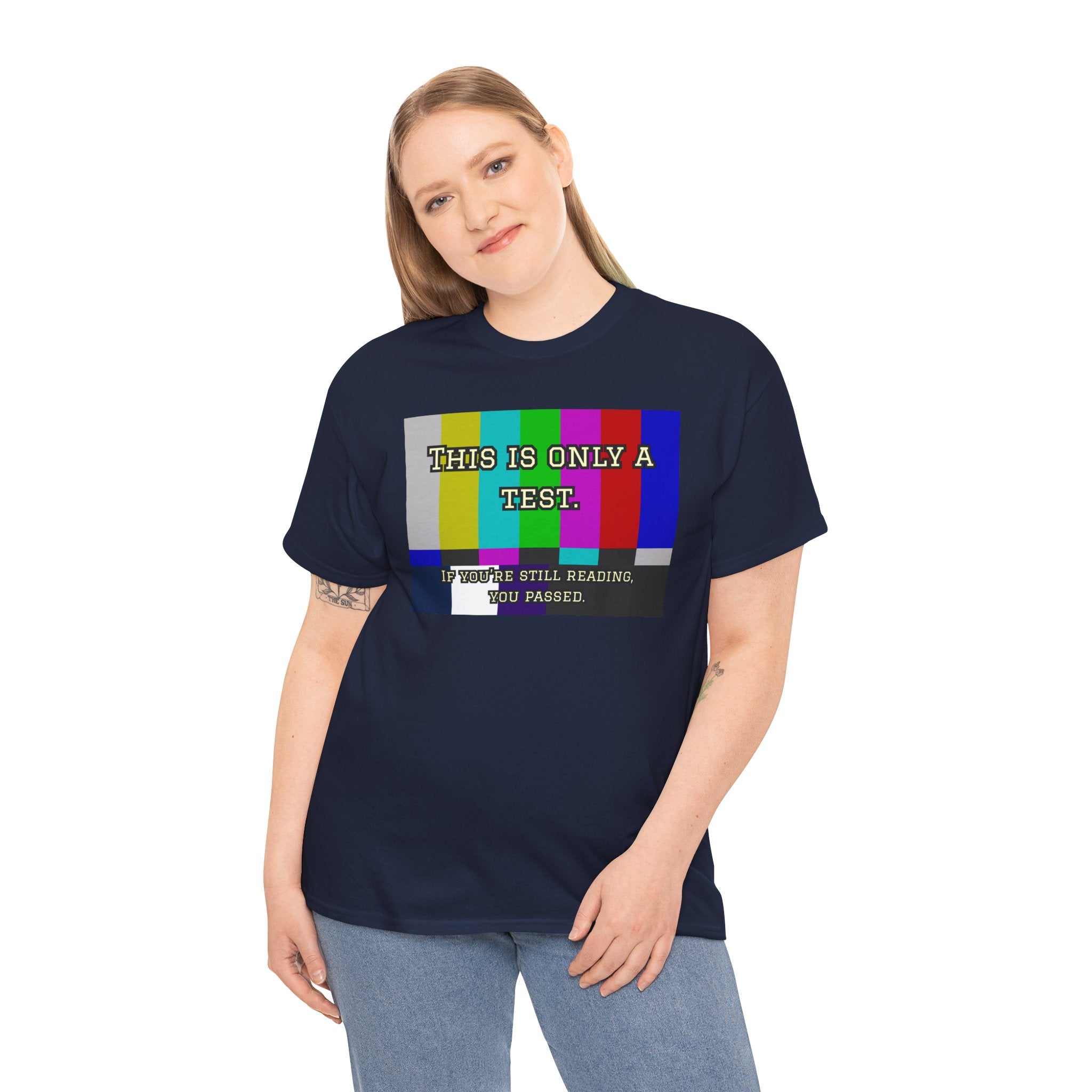 TV Test Pattern Retro T‑Shirt — This Is Only a Test Graphic Tee