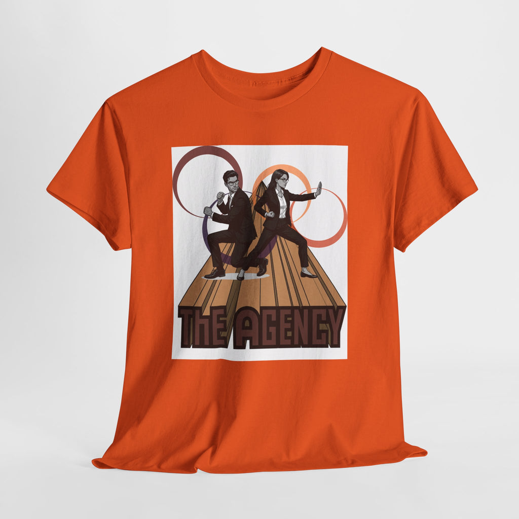 The Agency Graphic Tee — Retro Duo Vintage Poster Design