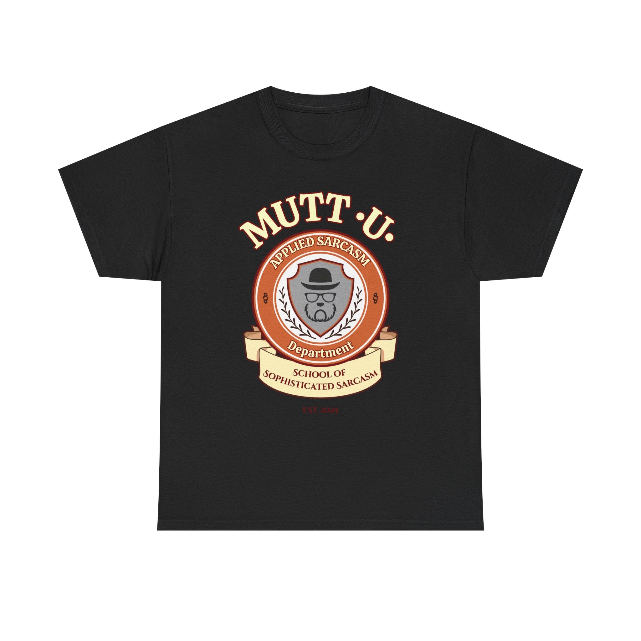 Mutt U Campus T-Shirt  —  School of Sophisticated Sarcasm Mutt Logo Graphic Tee