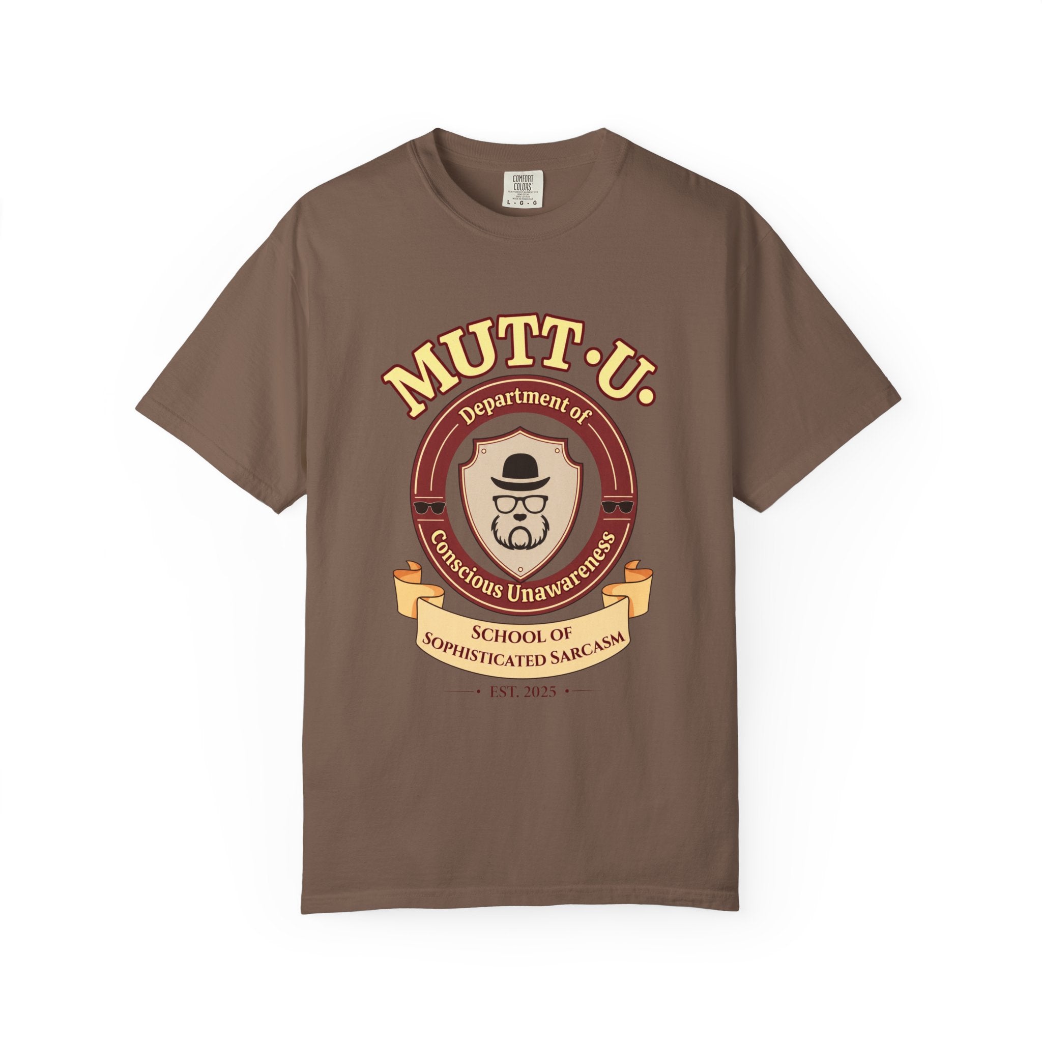 Mutt-U Campus T-Shirt - Dept of Conscious Unawareness Refined Graphic Tee
