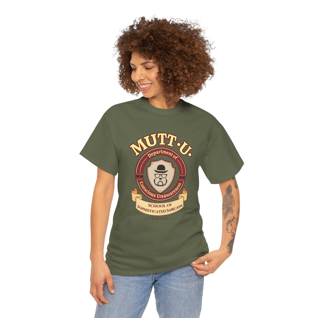 Mutt U Campus T-Shirt - Dept of Conscious Unawareness Mutt Logo Graphic Tee