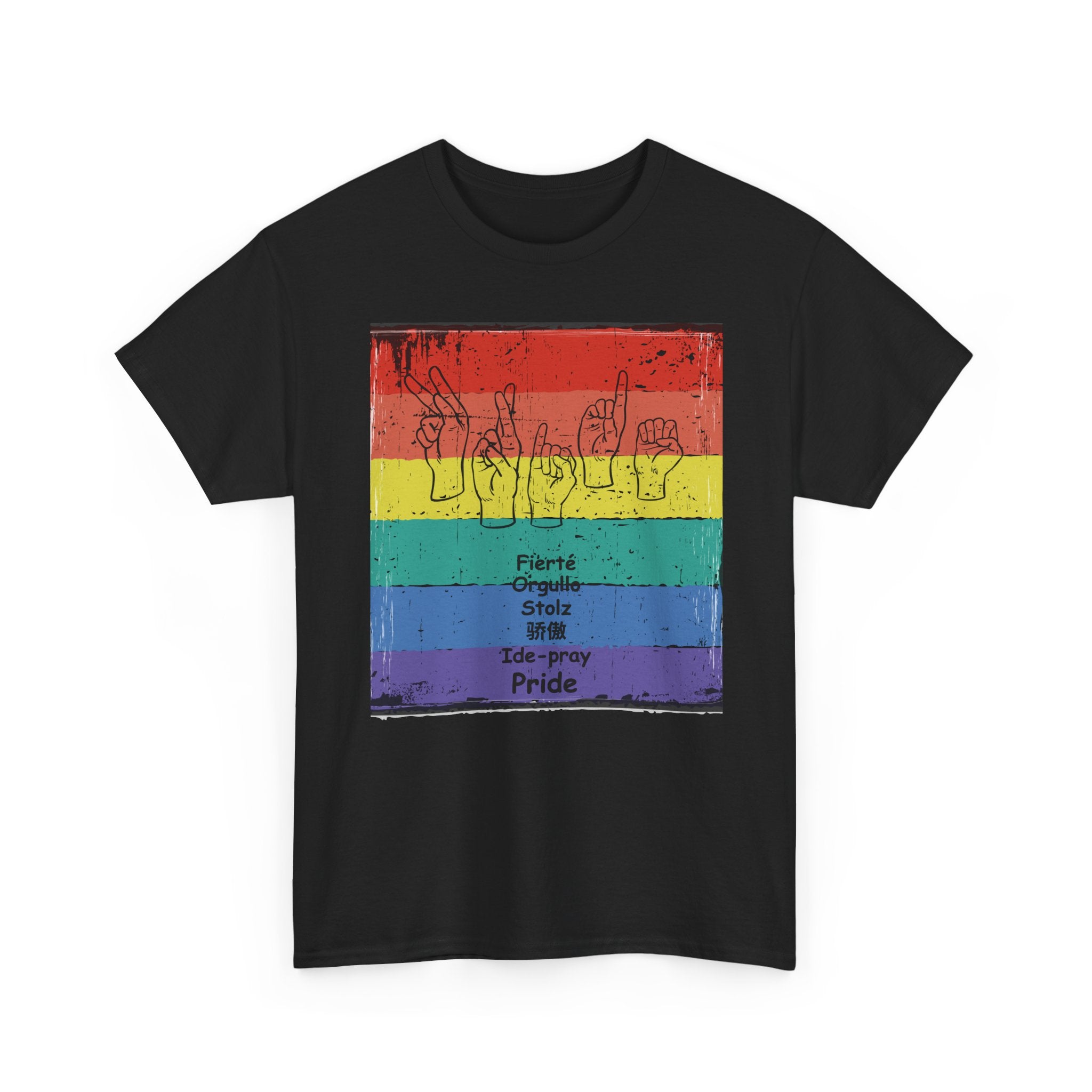 Pride Language - Rainbow Graphic Tee