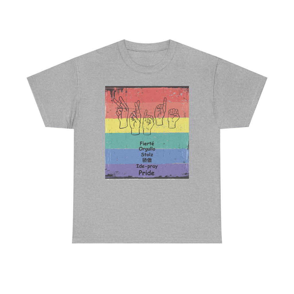 Pride Language - Rainbow Graphic Tee