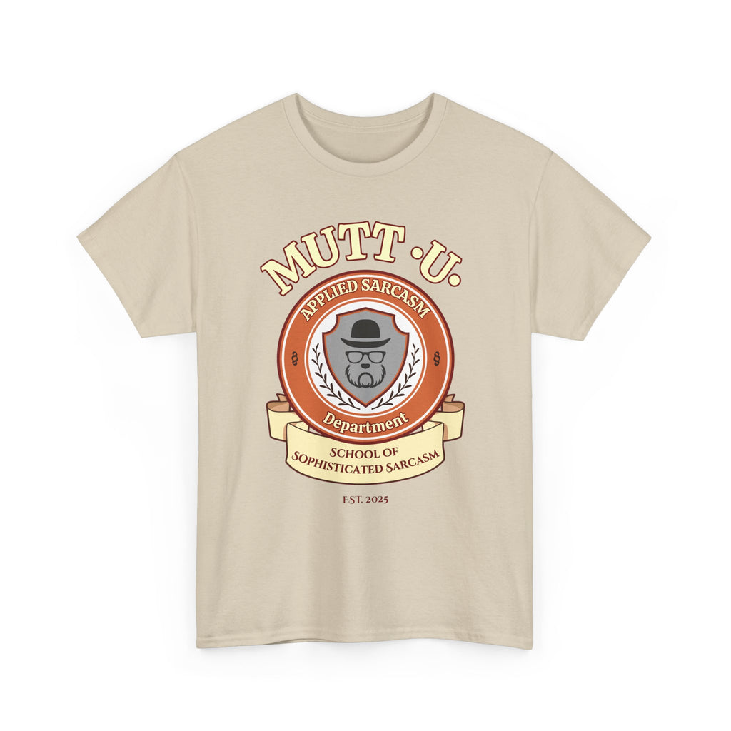Mutt U Campus T-Shirt  —  School of Sophisticated Sarcasm Mutt Logo Graphic Tee
