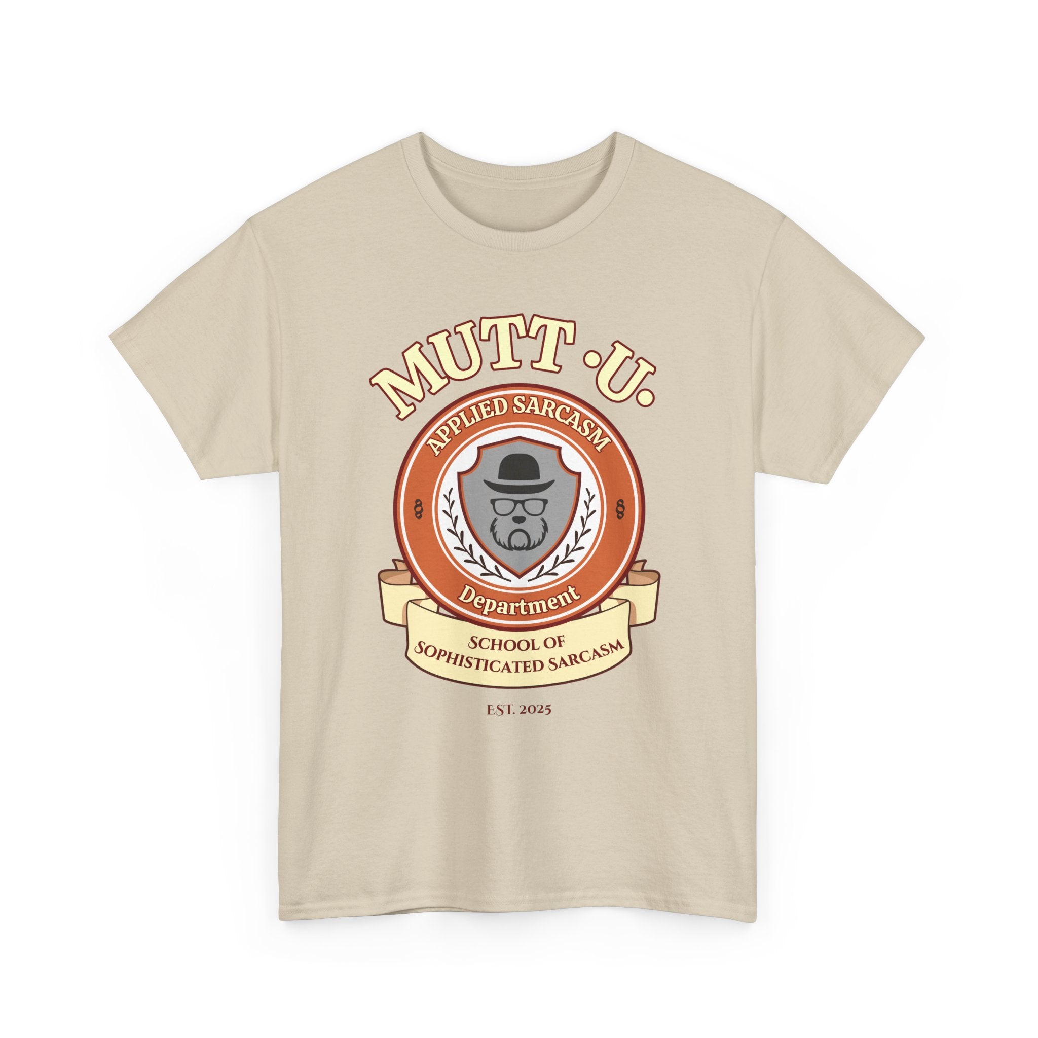 Mutt U Campus T-Shirt  —  School of Sophisticated Sarcasm Mutt Logo Graphic Tee