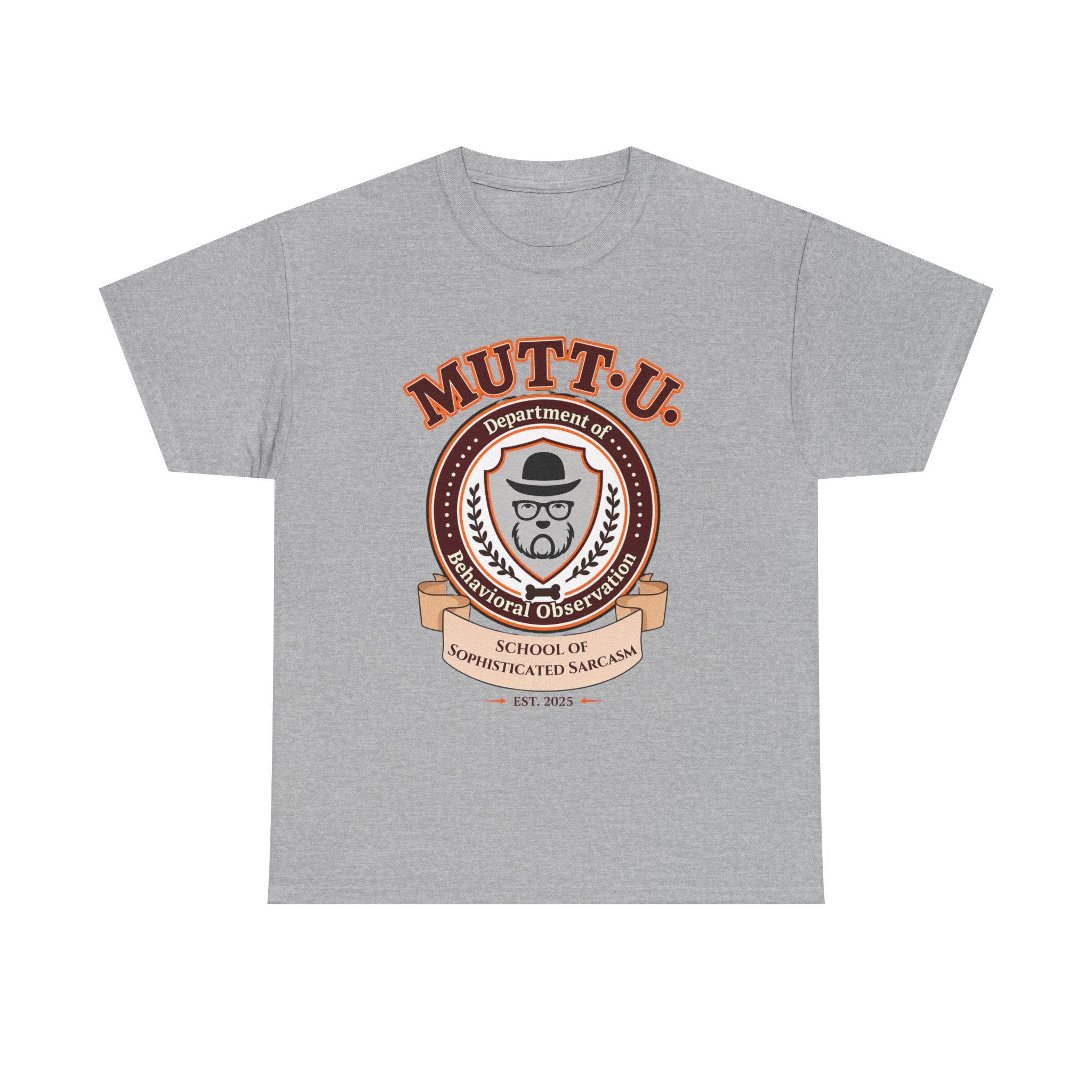 Mutt U Campus T-Shirt - Dept of Behavioral Observation Mutt Logo Graphic Tee