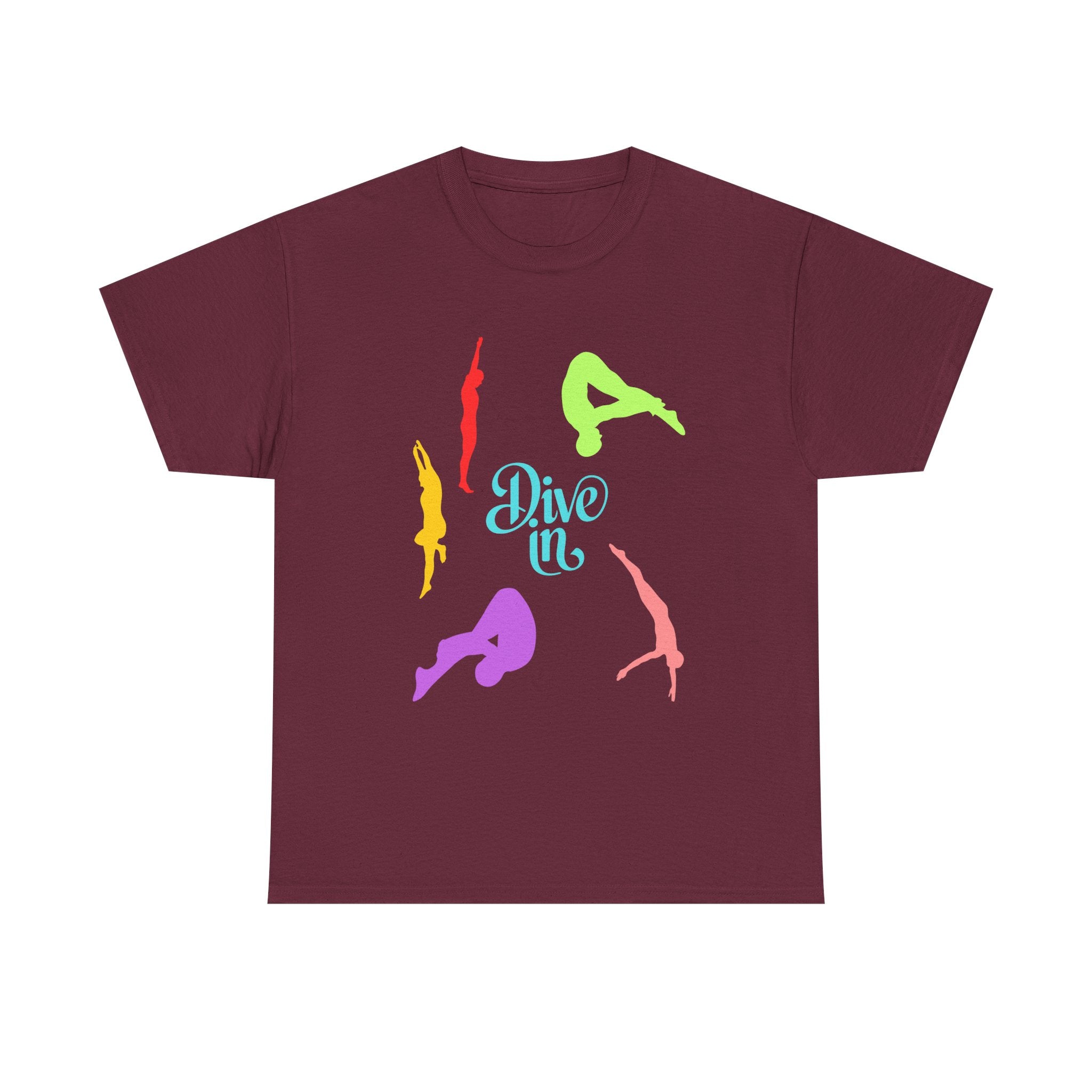 Colorful Dive In Unisex Heavy Cotton Tee