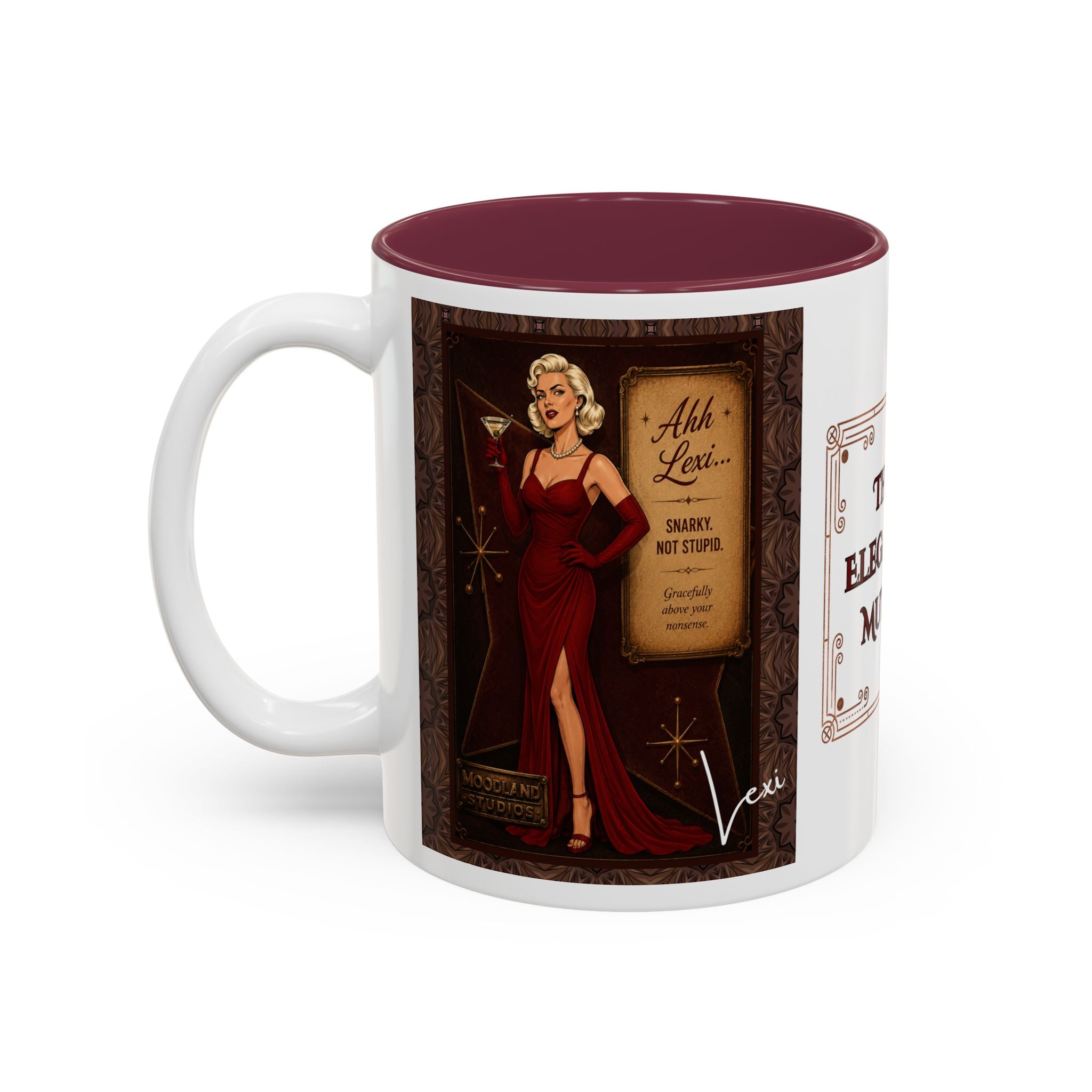 Lexi Accent Coffee Mug — Two-Tone Coffee Cup (11oz)