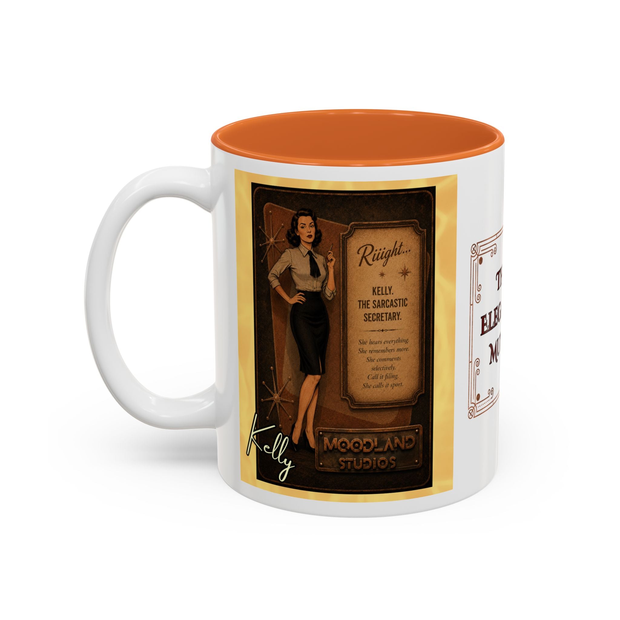 Kelly Accent Mug – Two-Tone Coffee Cup (11oz)