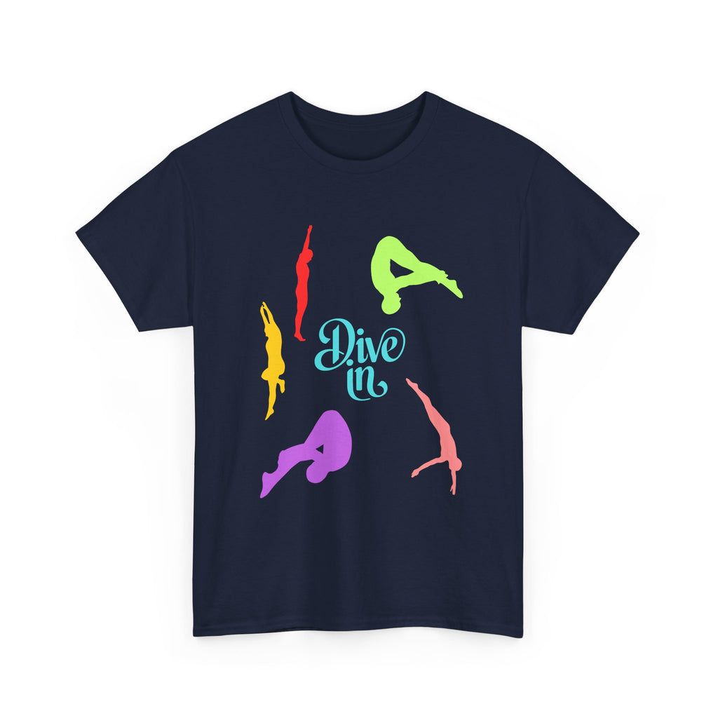 Colorful Dive In Unisex Heavy Cotton Tee