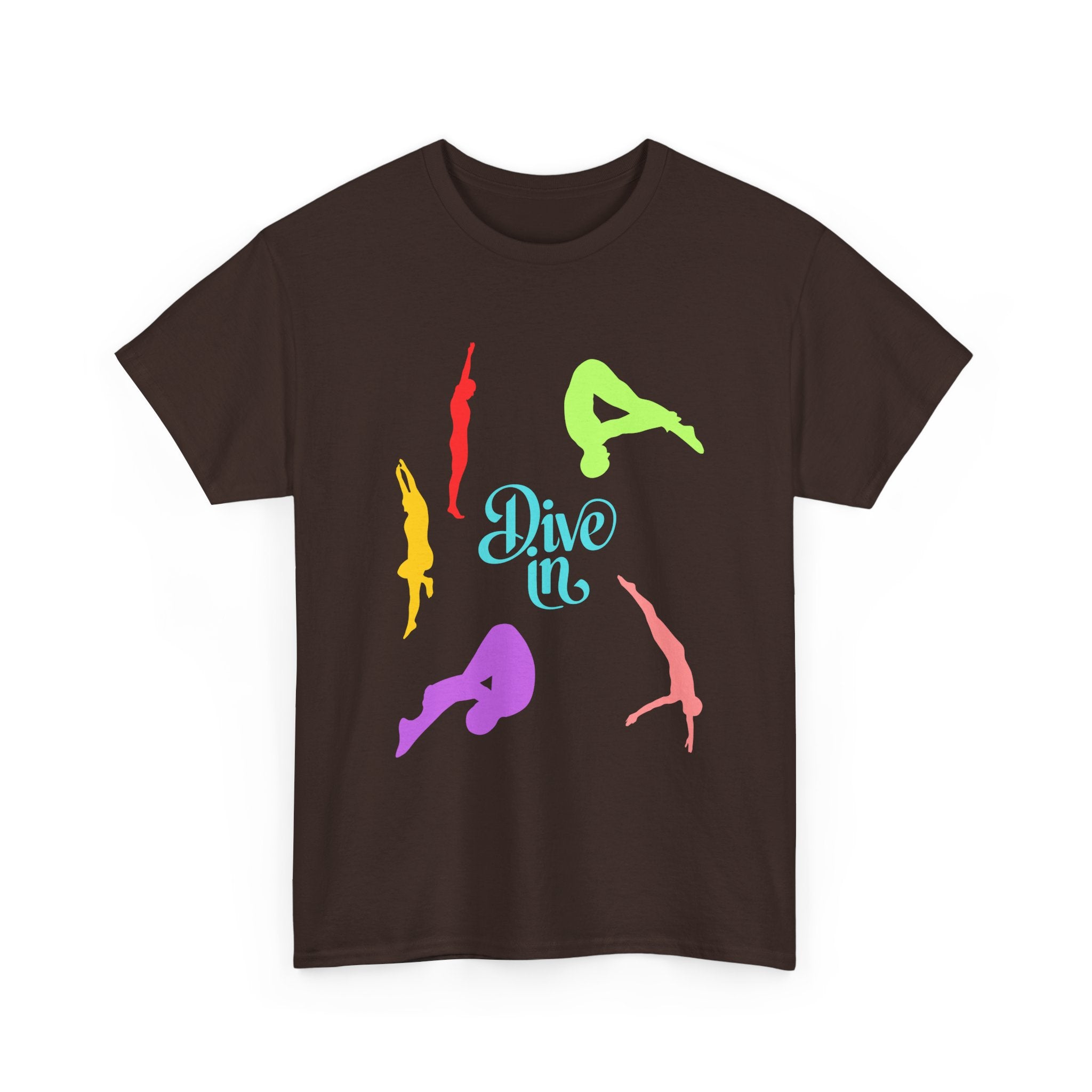 Colorful Dive In Unisex Heavy Cotton Tee