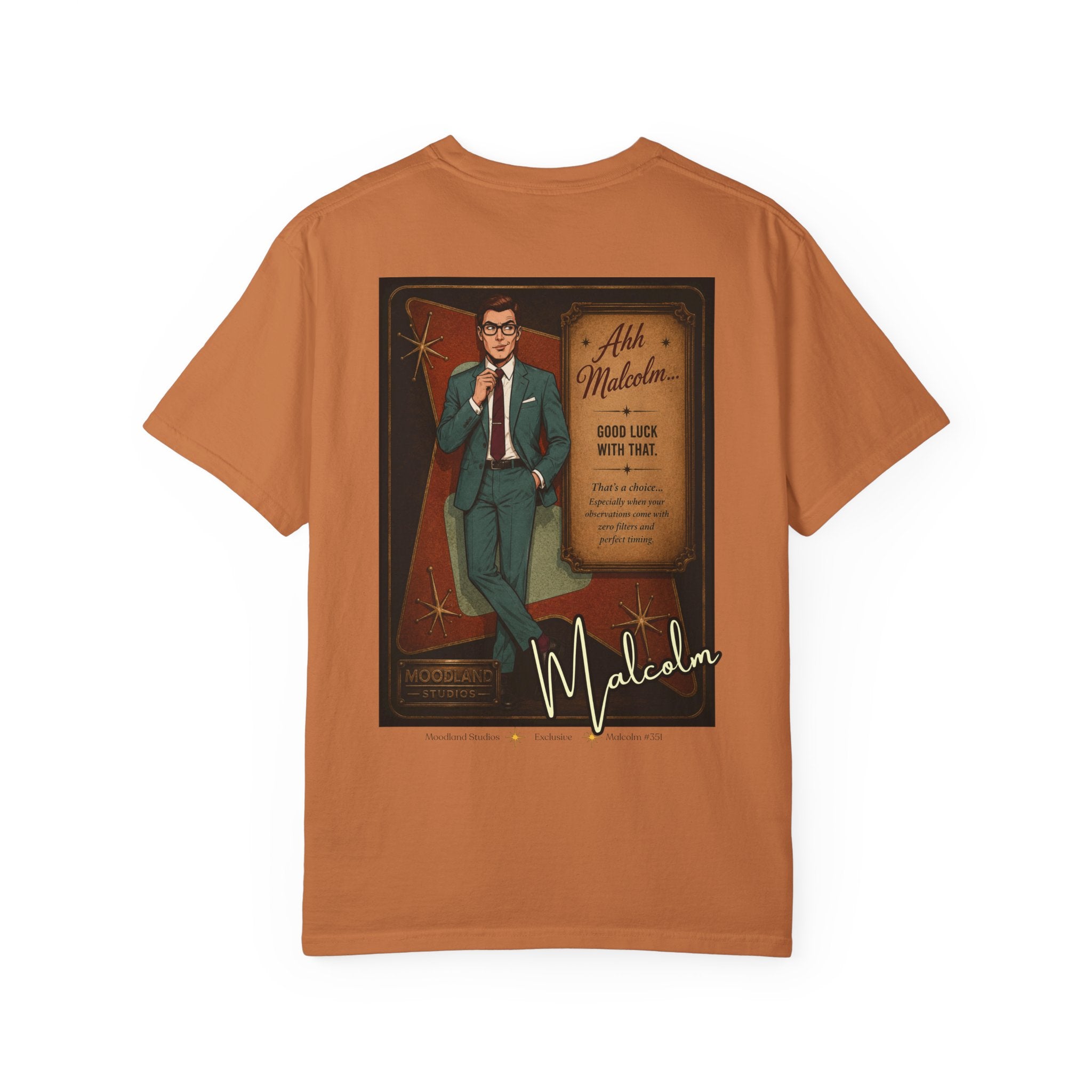 Moodland Studios Malcolm Retro T-Shirt - Vintage Studio Poster Tee