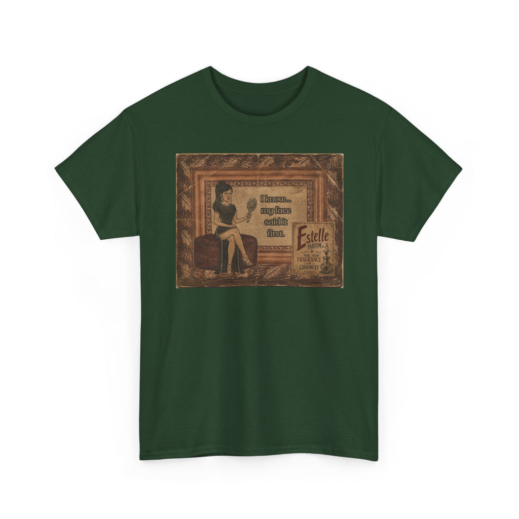 I know My Face Retro T-Shirt — Estelle Parfum Vintage Style Graphic Tee
