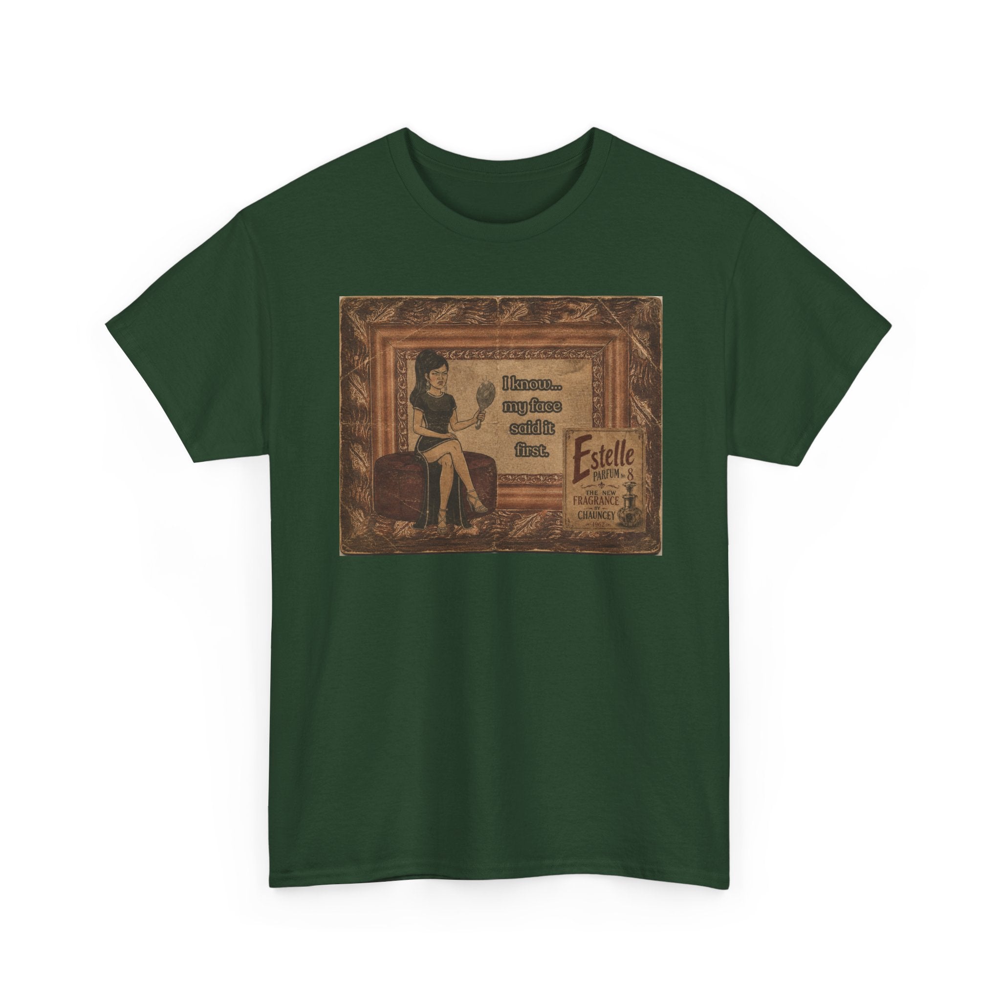 I know My Face Retro T-Shirt — Estelle Parfum Vintage Style Graphic Tee