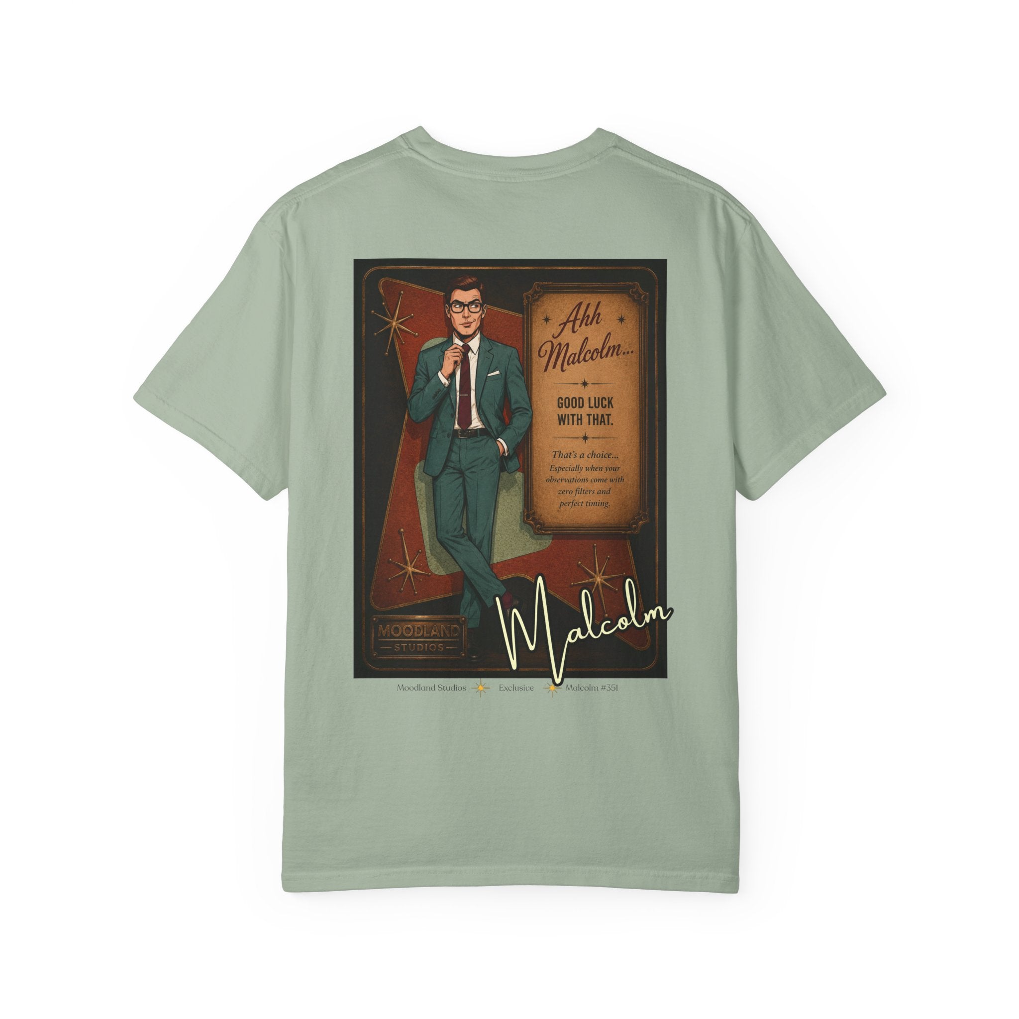 Moodland Studios Malcolm Retro T-Shirt - Vintage Studio Poster Tee