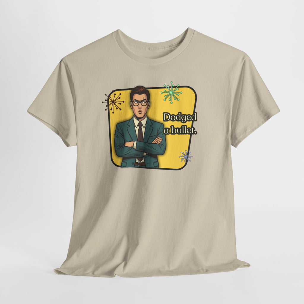 Dodged A Bullet Retro T‑Shirt — Vintage Style Graphic Tee