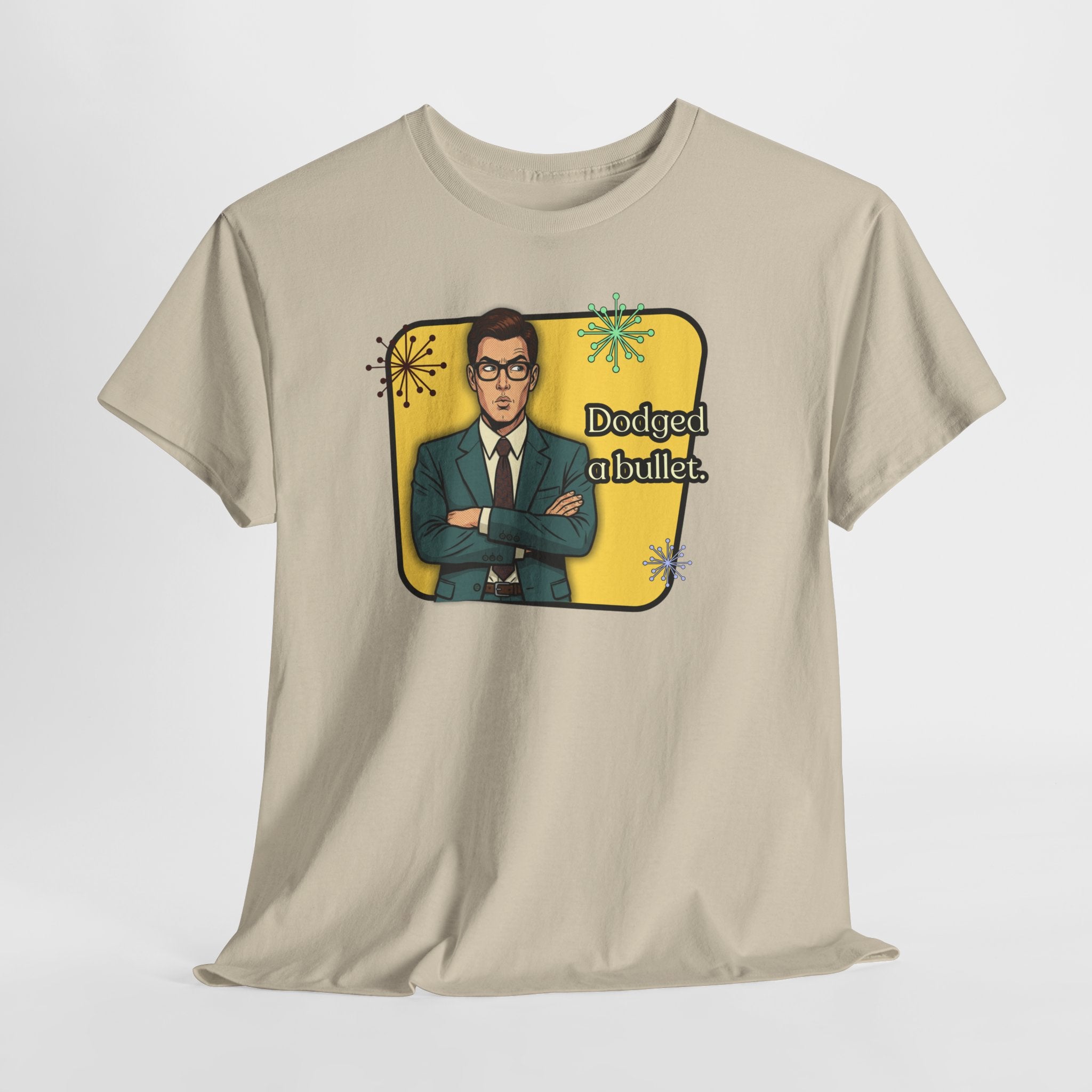 Dodged A Bullet Retro T‑Shirt — Vintage Style Graphic Tee