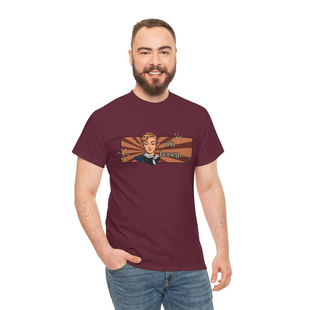Oh Honey Retro Tee -  Vintage Style Graphic Tee
