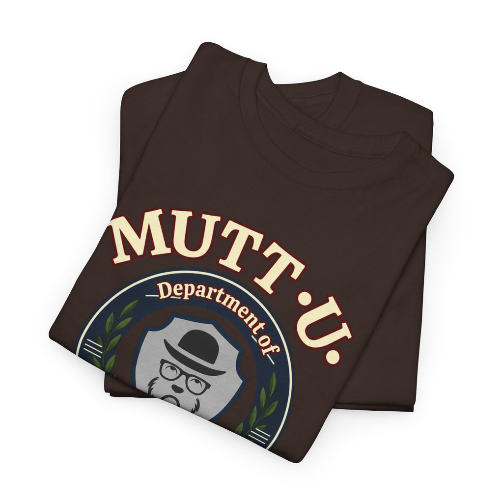 Mutt-U Campus T‑Shirt – Dept of Snarkology Graphic Tee