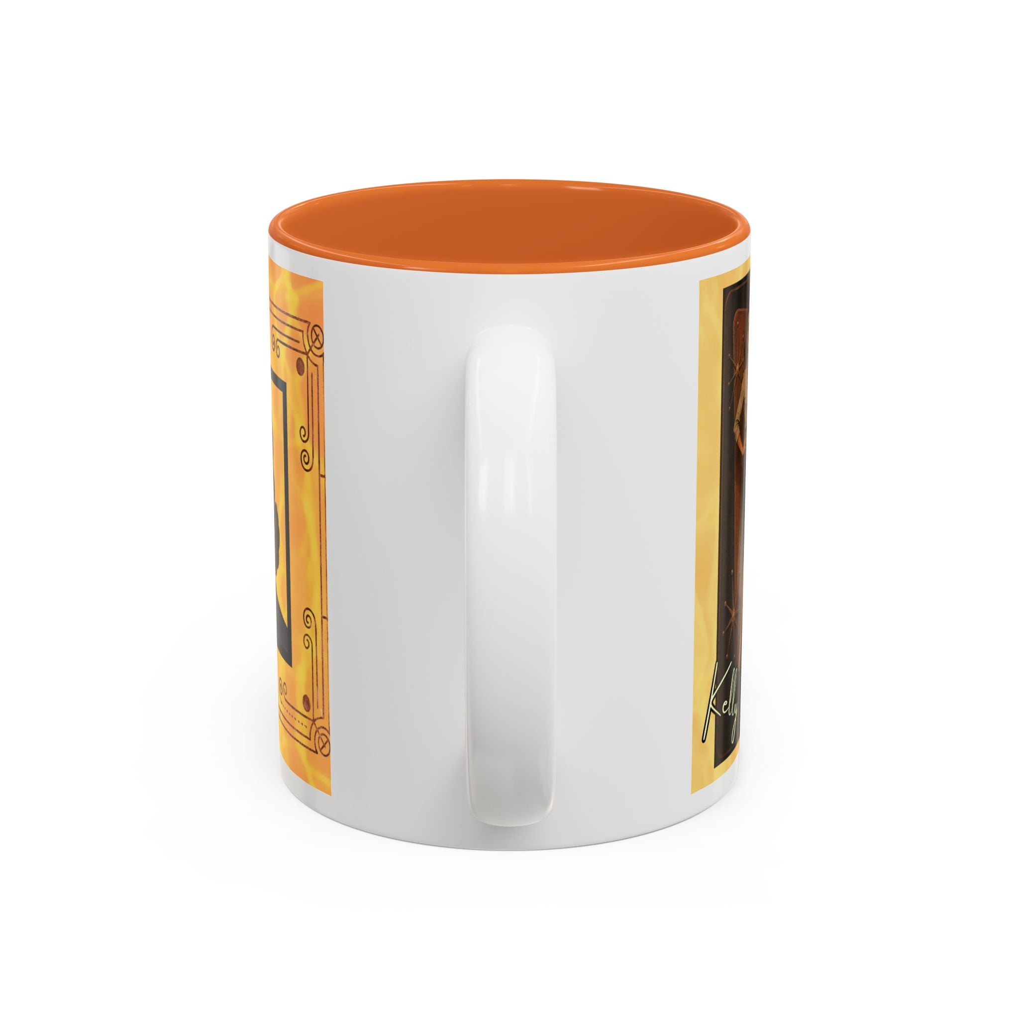 Kelly Accent Mug – Two-Tone Coffee Cup (11oz)
