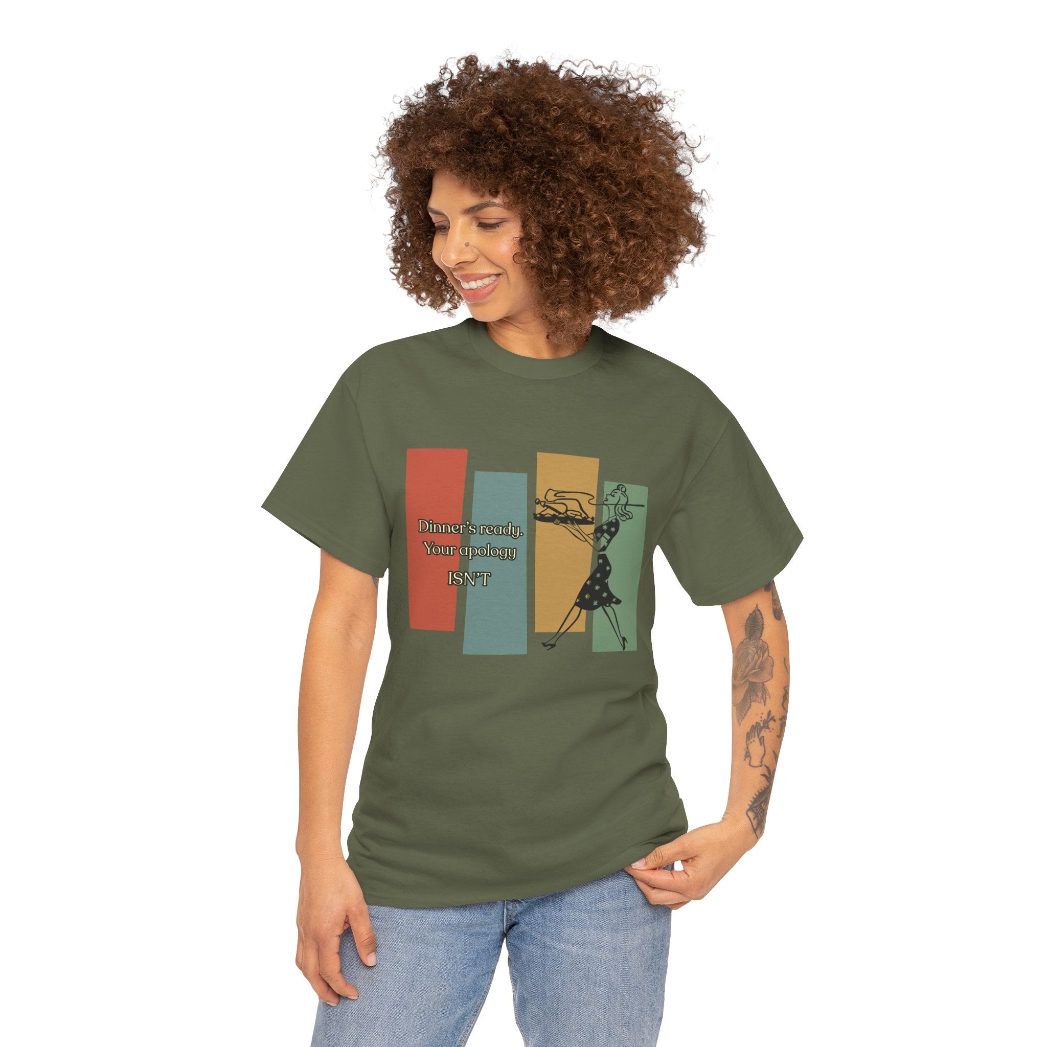 "Common Courtesy" Vintage, Graphic Tee – Dinner's Ready T-Shirt